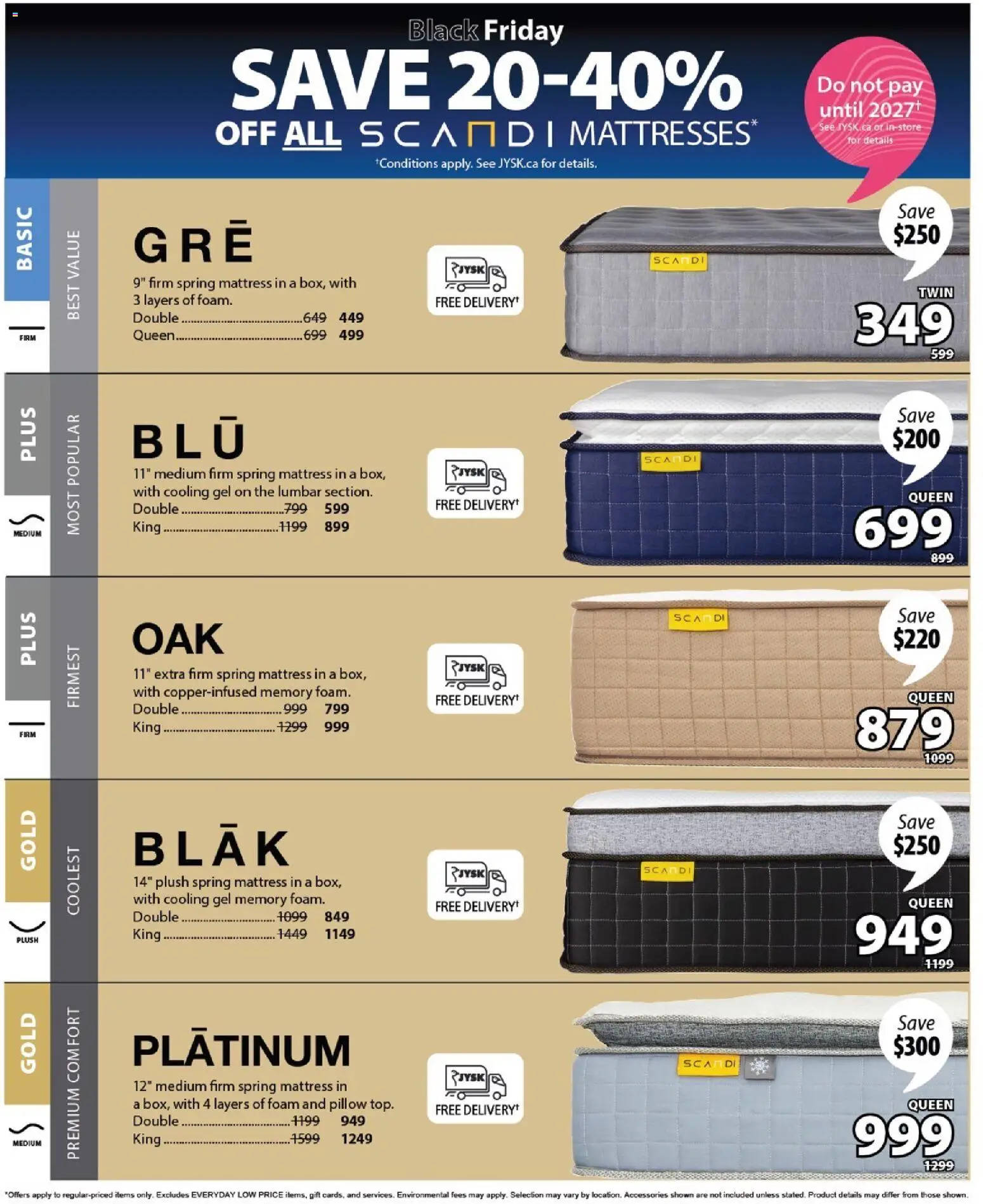 JYSK flyer valid from 20.11.2025 | Page: 15 | Products: Mattress, Pillow