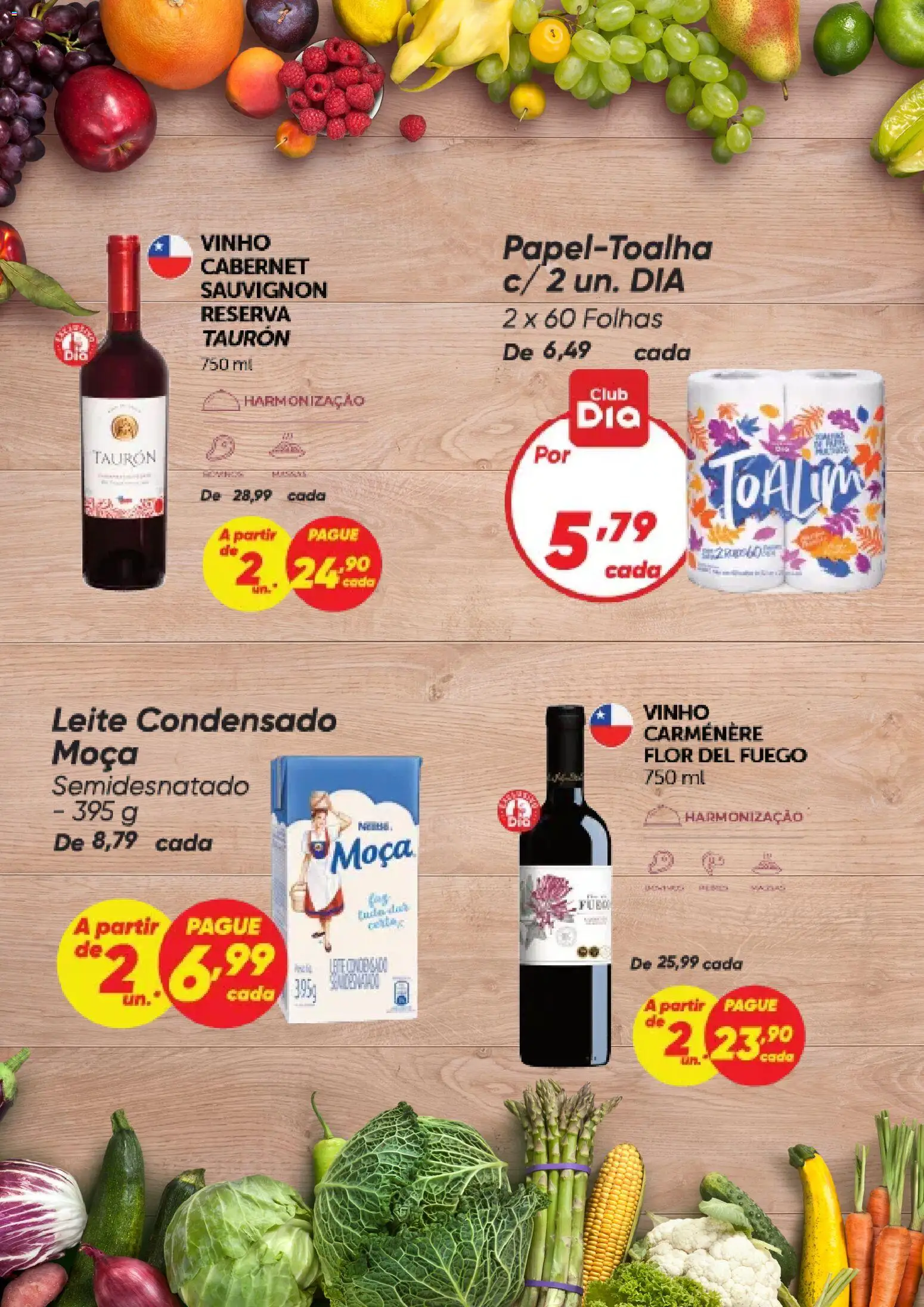 Dia Folheto - válido de 18.12.2025 | Página: 6 | Produtos: Leite, Vinho, Leite condensado
