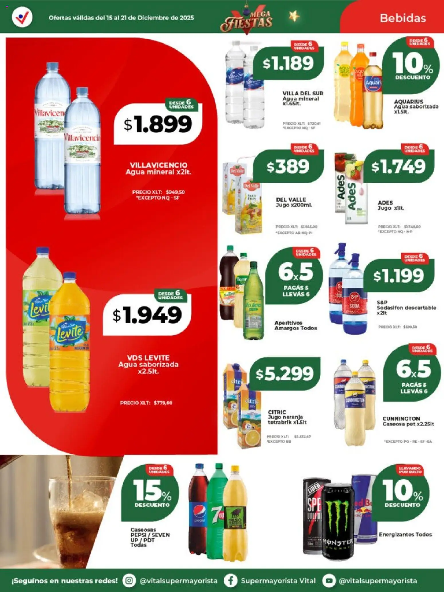 Vital - Ofertas -  Resistencia │ válido desde el 15.12.2025 | Página: 24 | Productos: Gaseosa, Agua, Jugo, Agua saborizada