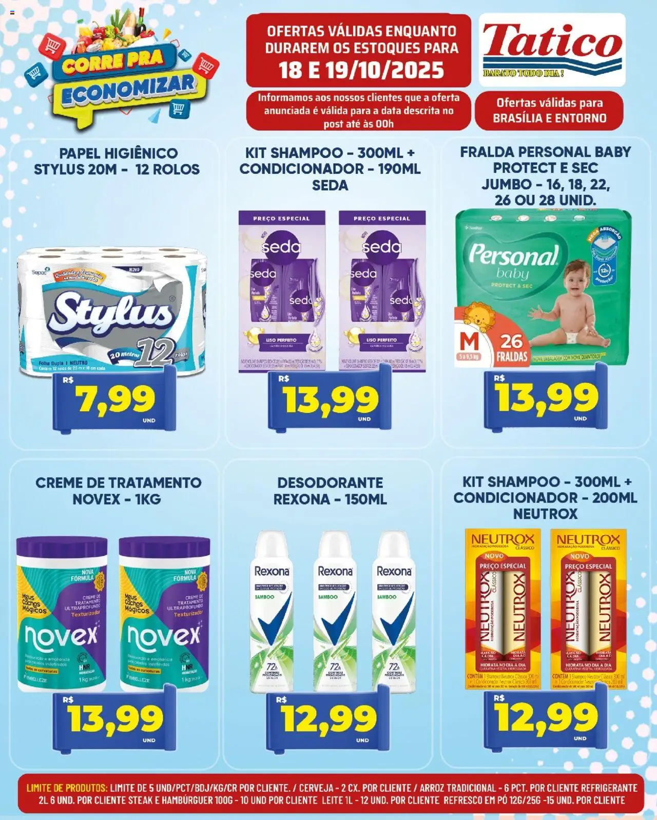 Tatico Folheto - válido de 18.10.2025 | Página: 15 | Produtos: Shampoo, Pó, Hambúrguer, Refrigerante