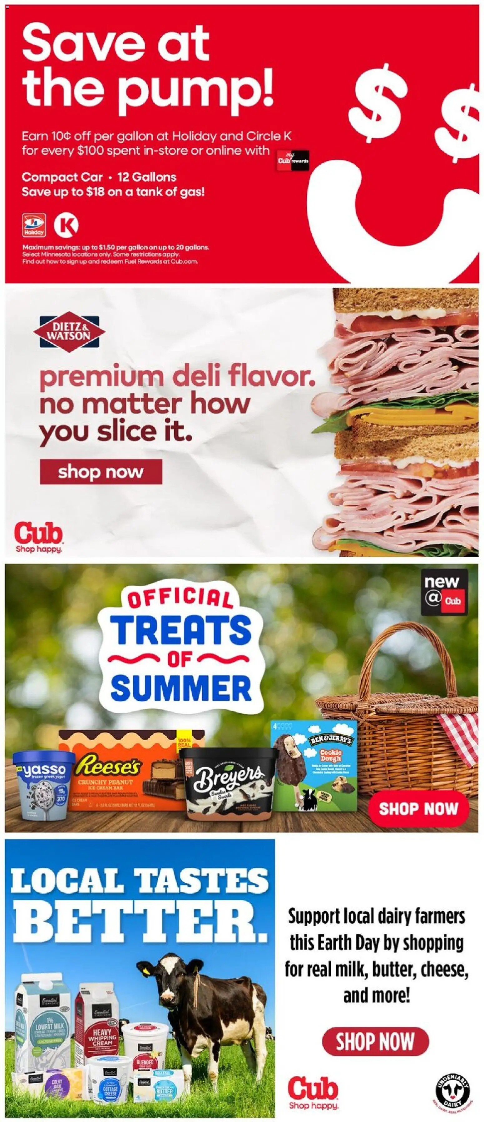 Cub Foods Weekly Savings - MN - valid from 12.04.2026 | Page: 9 | Products: Pump, Milk, Cream, Ice cream