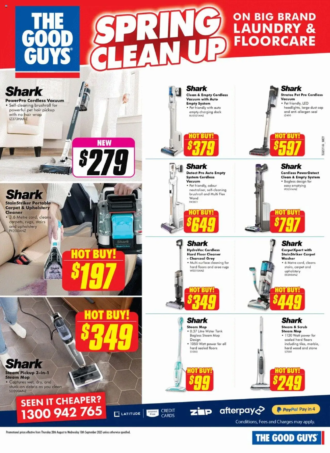The Good Guys catalogue - valid from 27.08.2025 | Page: 5 | Products: Mop, Wood, Portable, Washer