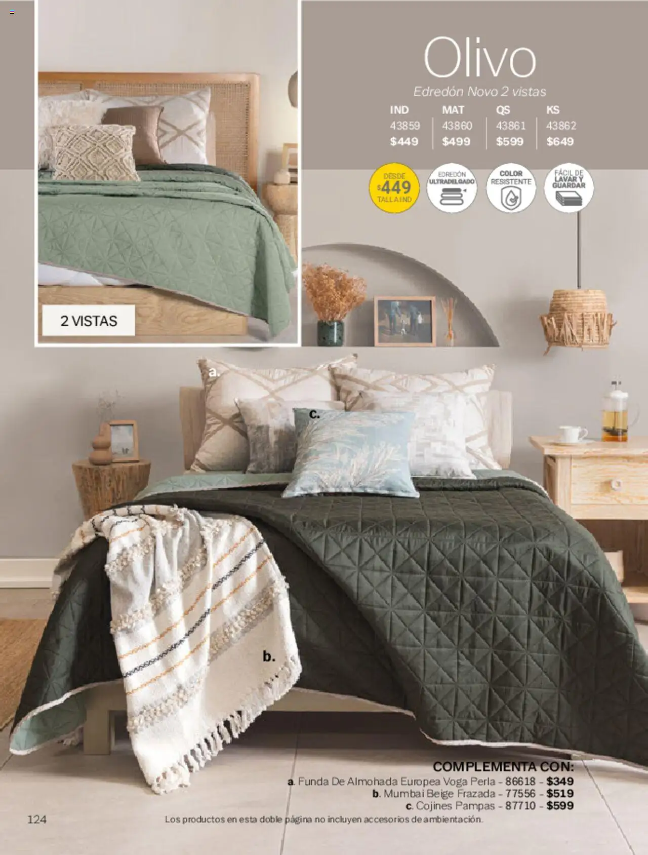 Nuevas ofertas de Vianney válidas en toda la República Mexicana desde el 07.03.2025. ¡Encuentra las mejores ofertas en Vianney catálogo Primavera! | Página: 126 | Productos: Funda, Funda de almohada, Almohada