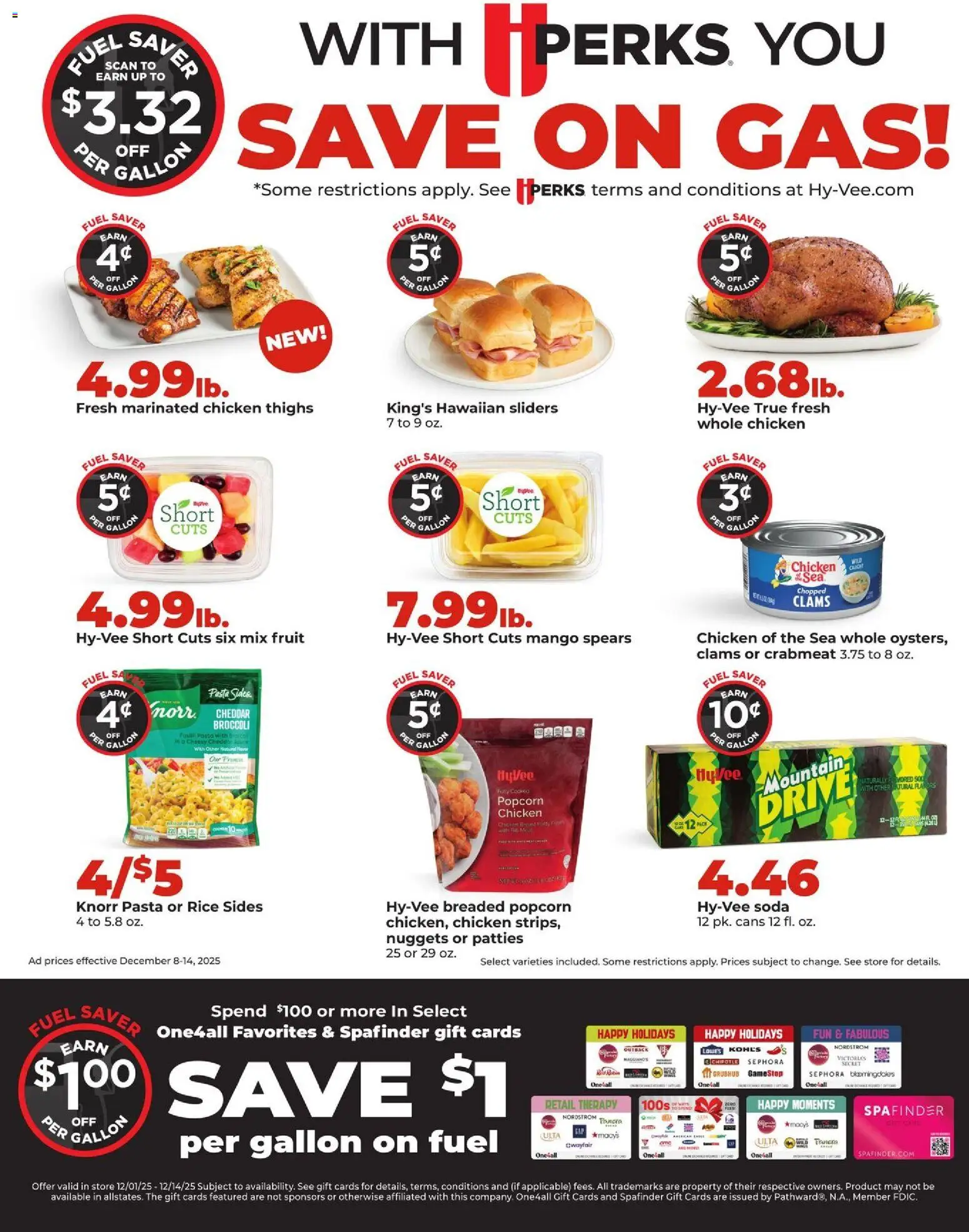 HyVee Weekly Ad - valid from 08.12.2025 | Page: 12 | Products: Broccoli, Pasta, Sauce, Mango