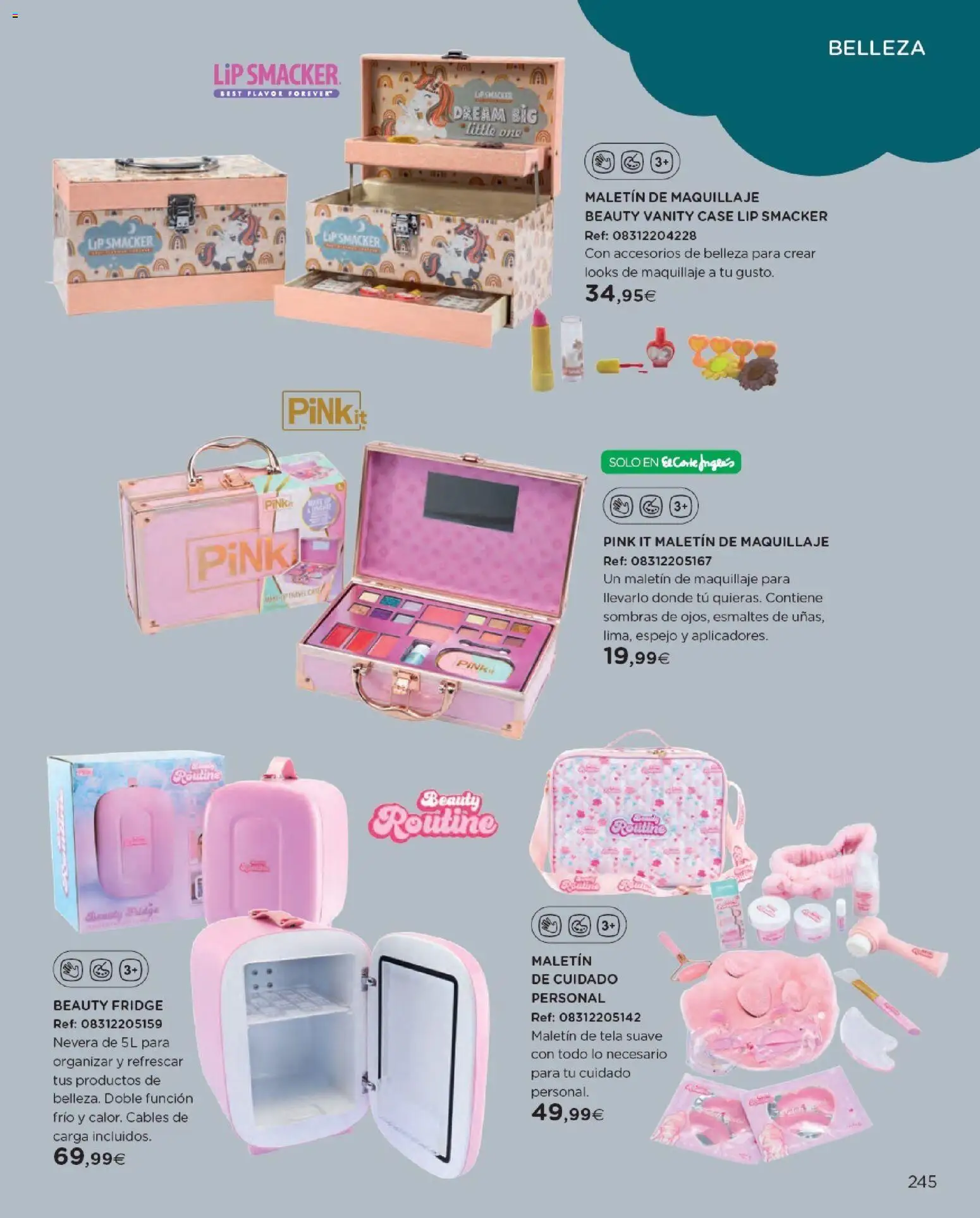 Nuevas ofertas de El Corte Inglés válidas en toda la República Mexicana desde el 27.10.2025. ¡Encuentra las mejores ofertas en El Corte Inglés catálogo Juguetes! | Página: 245 | Productos: Espejo, Maquillaje