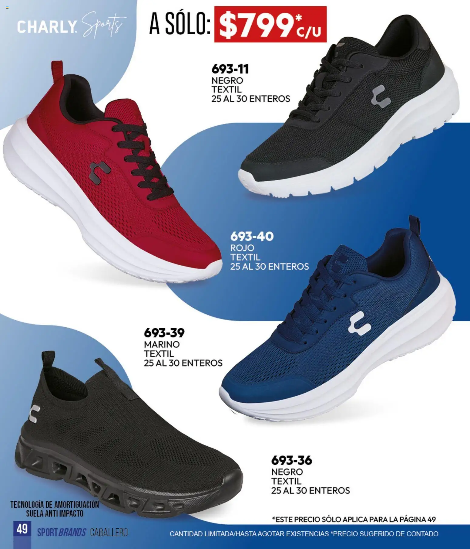 Nuevas ofertas de Cklass válidas en toda la República Mexicana desde el 05.03.2026. ¡Encuentra las mejores ofertas en Cklass catálogo Sportbrands Verano Caballero! | Página: 50