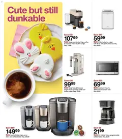 Preview of Target weekly ads valid from 22.03.2026 | Page: 20 | Products: Coffee, Microwave, Ice Maker