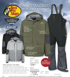 Preview of Cabela's weekly ads valid from 20.11.2025 | Page: 92 | Products: Hook, Jacket, Rainwear