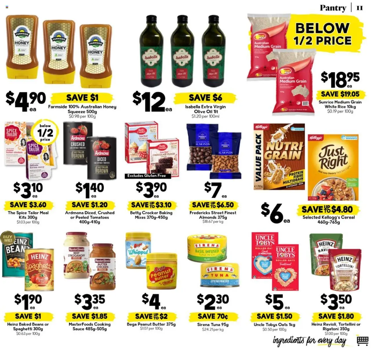 Drakes catalogue - valid from 27.08.2025 | Page: 11 | Products: Almonds, Oil, Tomatoes, Cereal