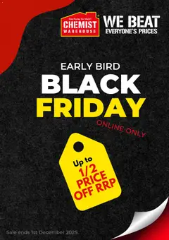 Preview of Chemist Warehouse Black Friday - valid from 13.11.2025