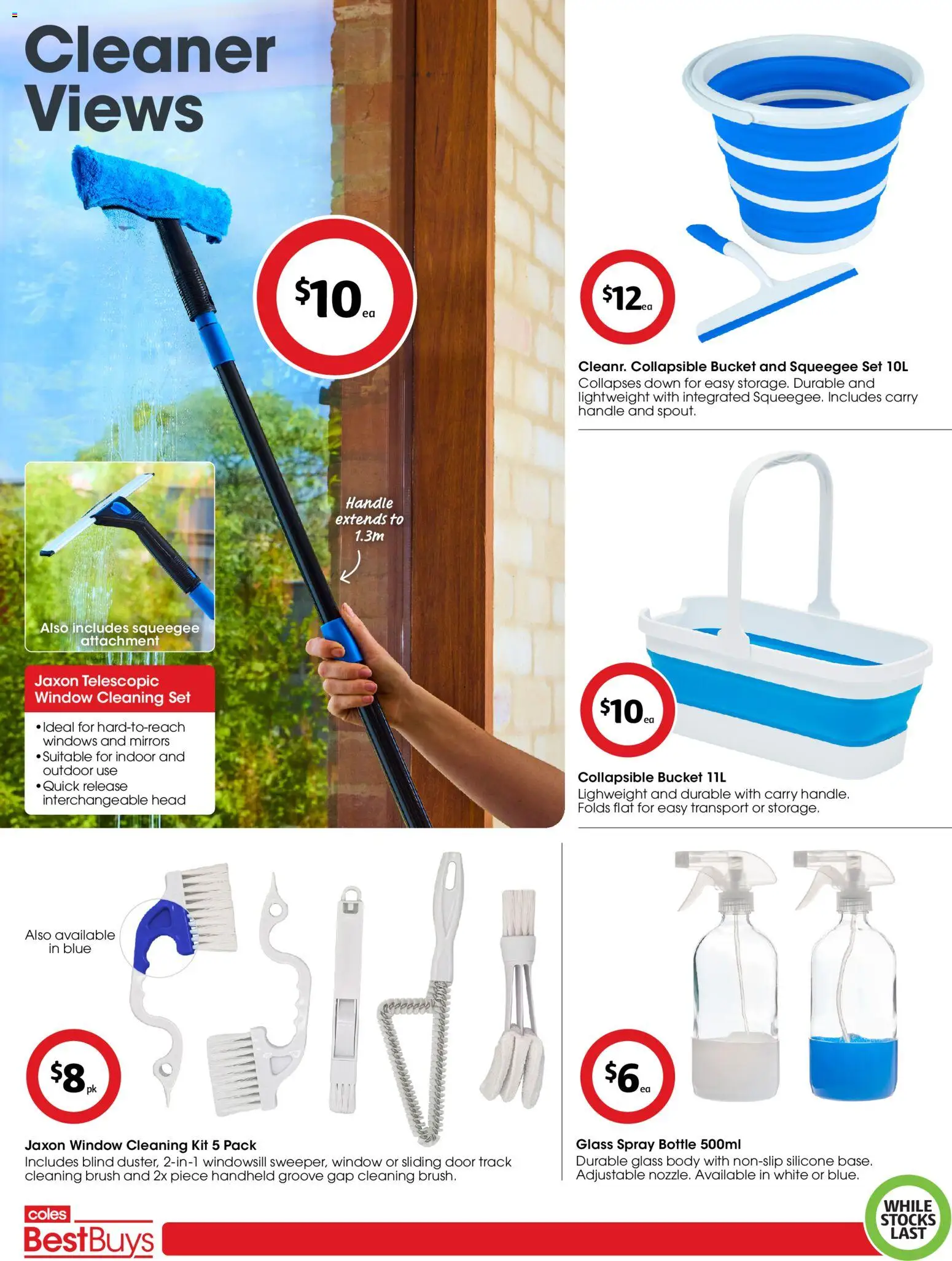 Coles catalogue - valid from 30.01.2026 | Page: 4 | Products: Bucket, Door, Brush, Window