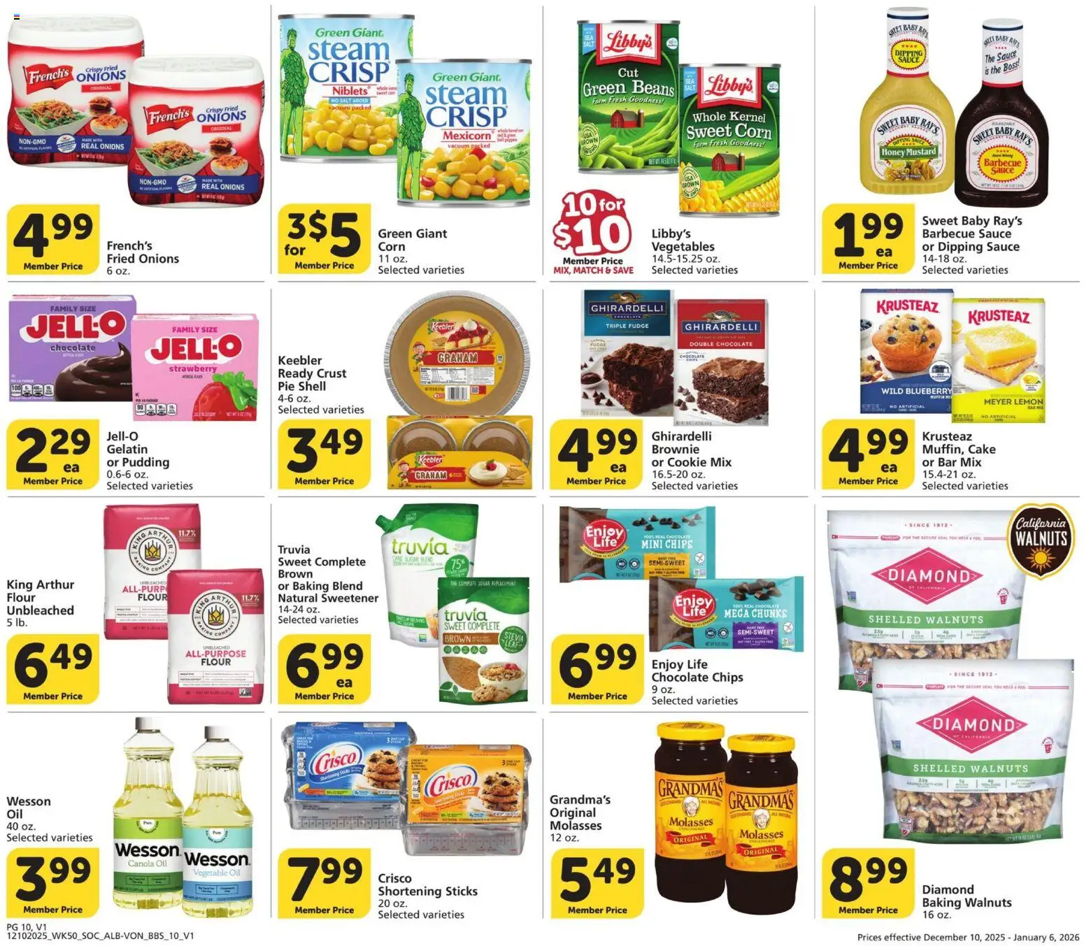 Vons Big Book of Savings - valid from 10.12.2025 | Page: 10 | Products: Corn, Vacuum, Oil, Chips