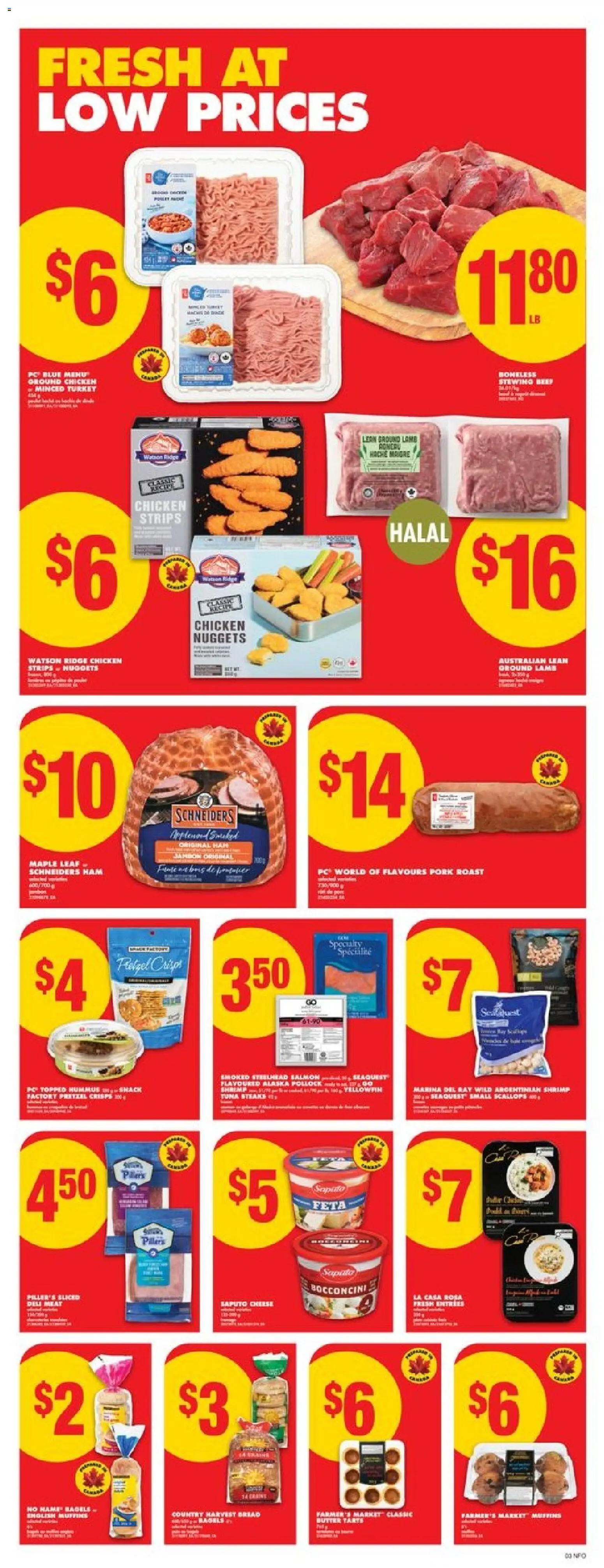 No Frills flyer valid from 27.11.2025 | Page: 3 | Products: Beef, PC, Ridge, Butter