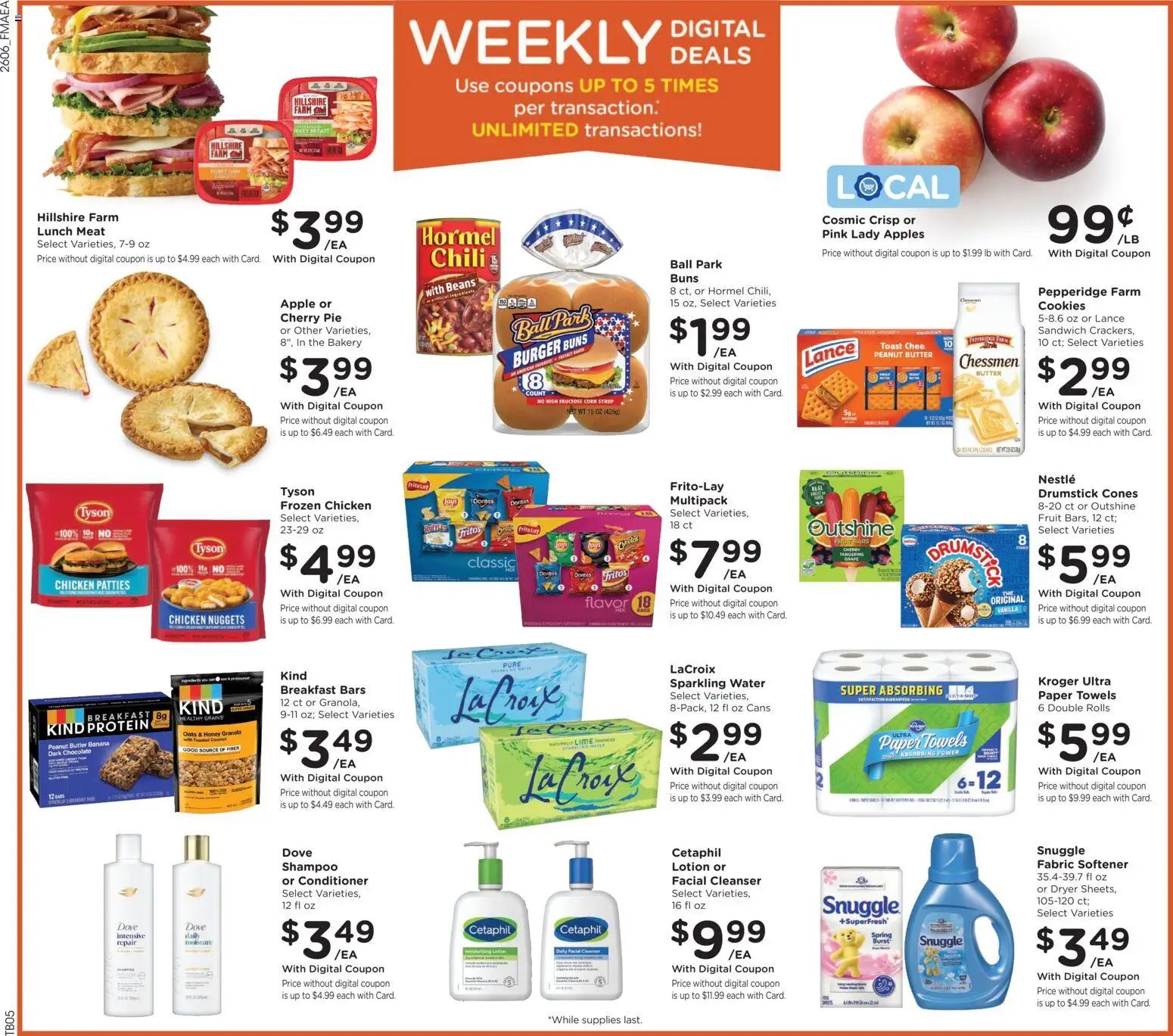 Fred Meyer Weekly Ad - valid from 11.03.2026 | Page: 3 | Products: Shampoo, Butter, Fabric softener, Water