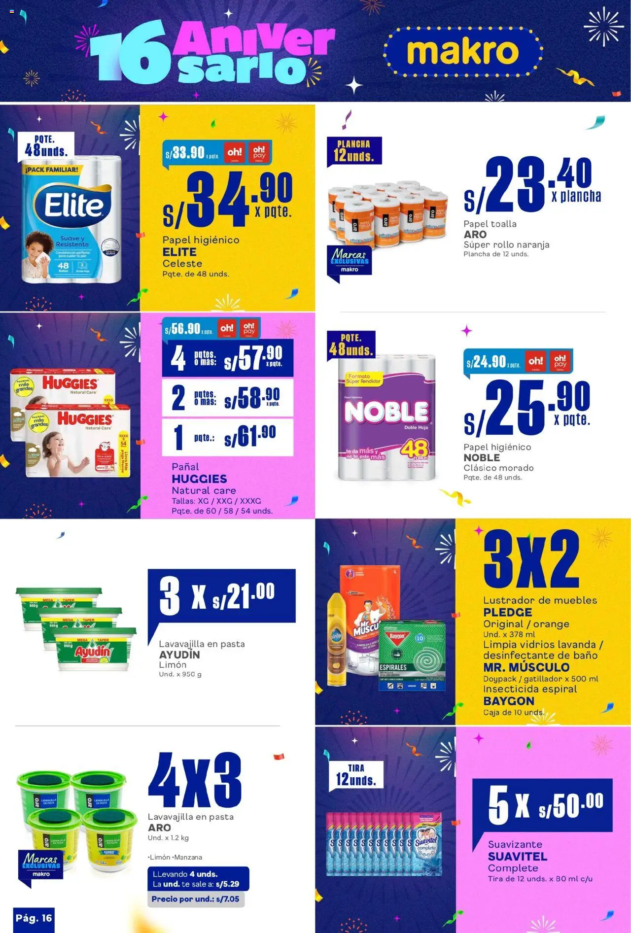 Catálogo Makro válido desde 17.07.2025 | Página: 18 | Productos: Caja, Baño, Toalla, Pasta