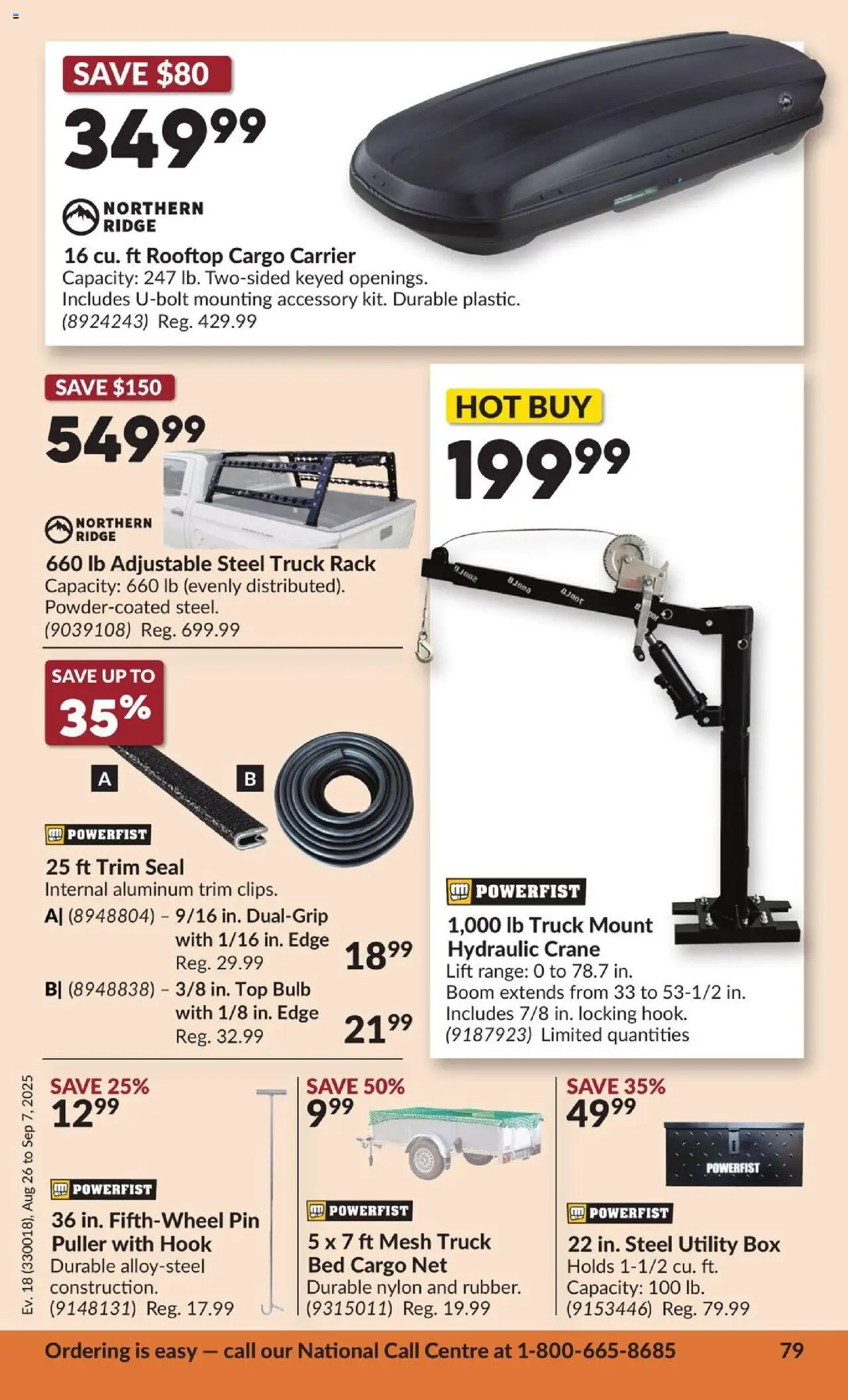 Princess Auto flyer valid from 26.08.2025 | Page: 85 | Products: Ridge, Bed, Box