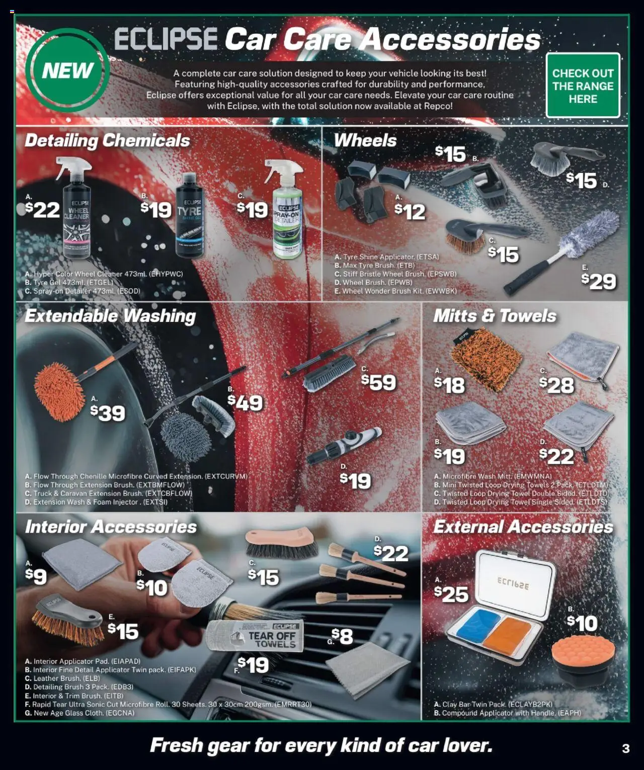 Repco catalogue - valid from 15.10.2025 | Page: 3 | Products: Brush, Towels, Accessories, Clay