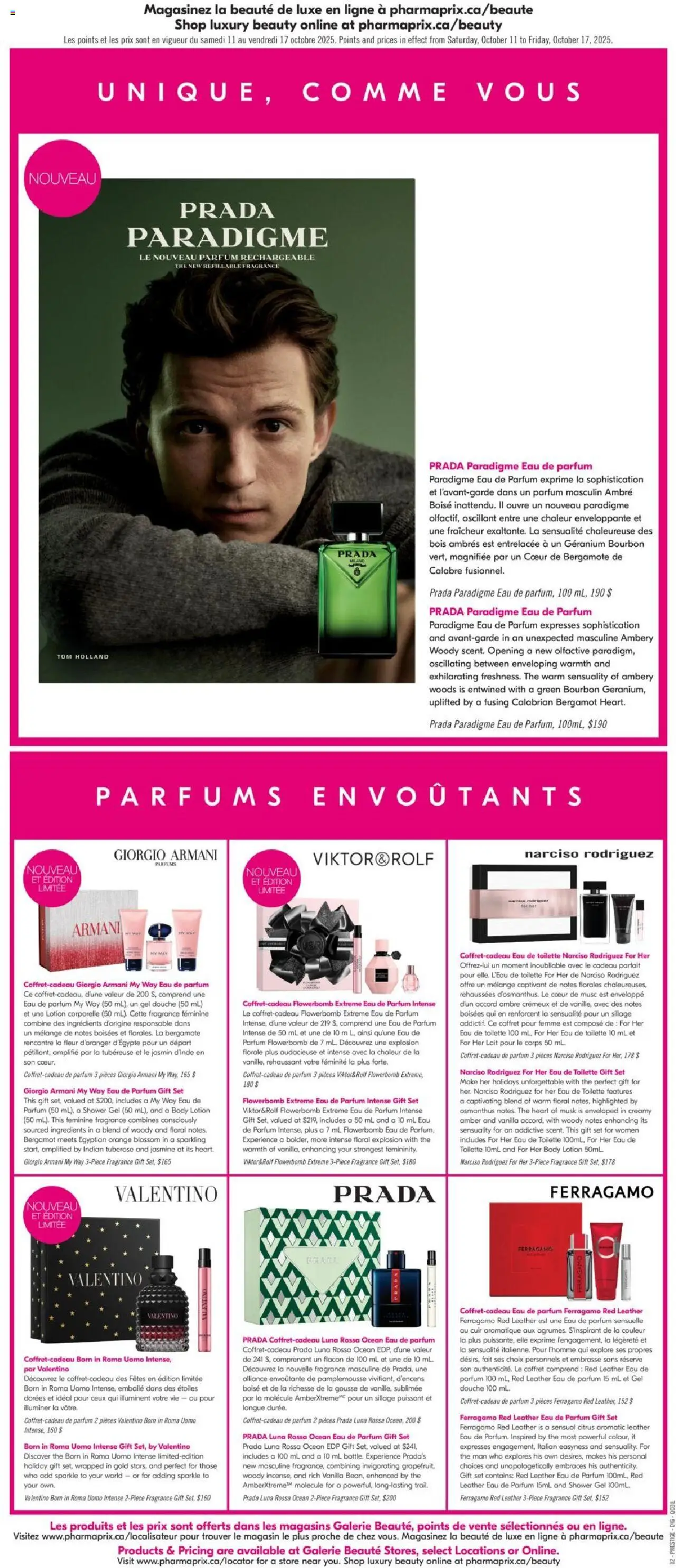 Pharmaprix flyer valid from 11.10.2025 | Page: 10 | Products: Bourbon, Perfume, Fragrance, Eau de toilette