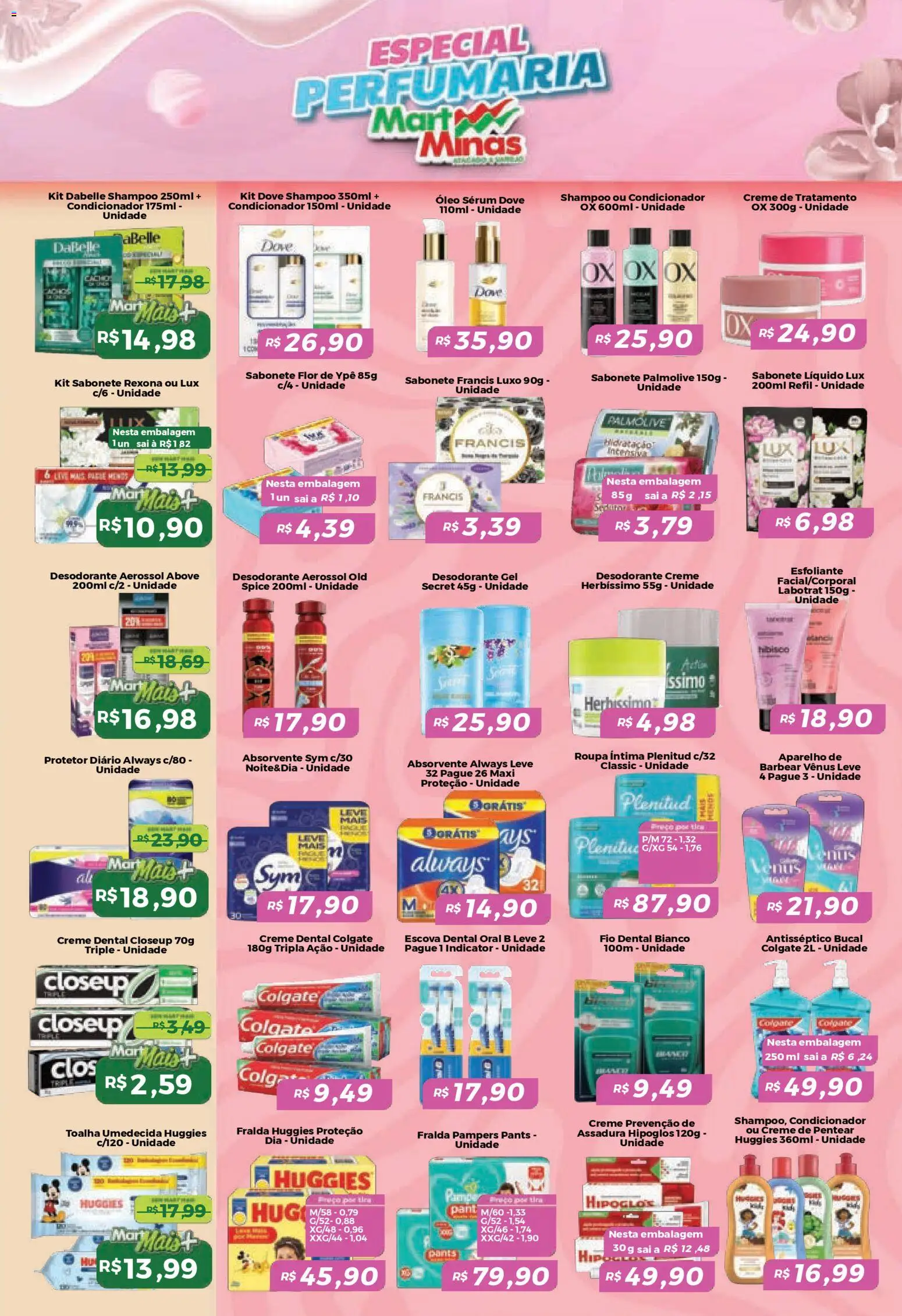Mart Minas Folheto - válido de 08.01.2026 | Página: 7 | Produtos: Óleo, Rexona, Fio dental, Creme dental
