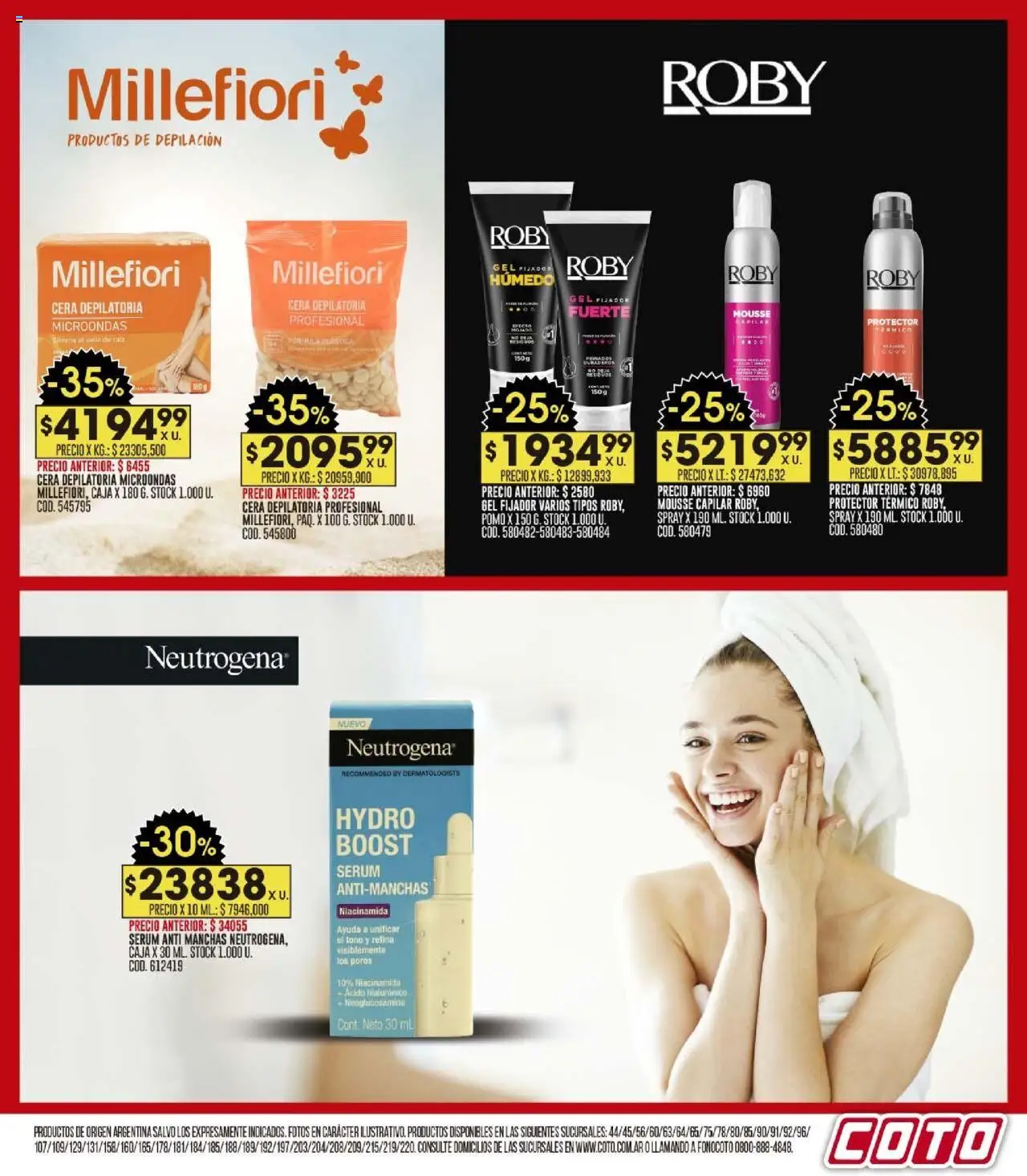 Coto - Ofertas │ válido desde el 22.09.2025 | Página: 19 | Productos: Caja, Mousse, Cera, Microondas