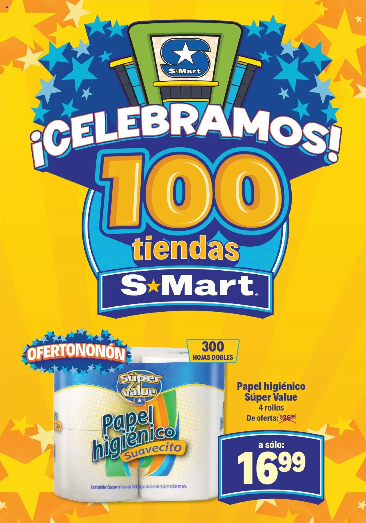 Nuevas ofertas de S-Mart válidas en toda la República Mexicana desde el 26.09.2025. ¡Encuentra las mejores ofertas en S-Mart - Folleto de Feria - Monterrey! | Página: 2 | Productos: Papel higiénico