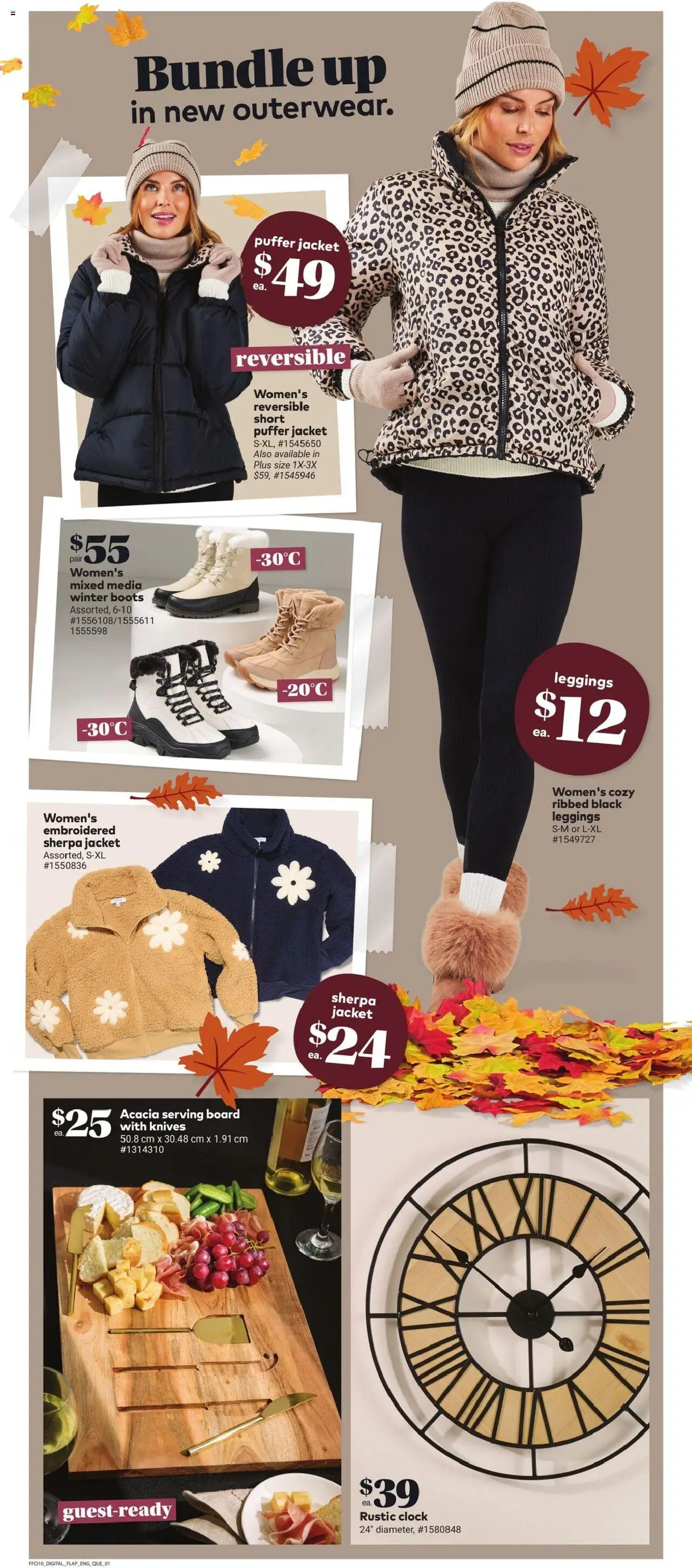Giant Tiger flyer valid from 08.10.2025 | Page: 4 | Products: Boots, Shoes, Jacket, Leggings