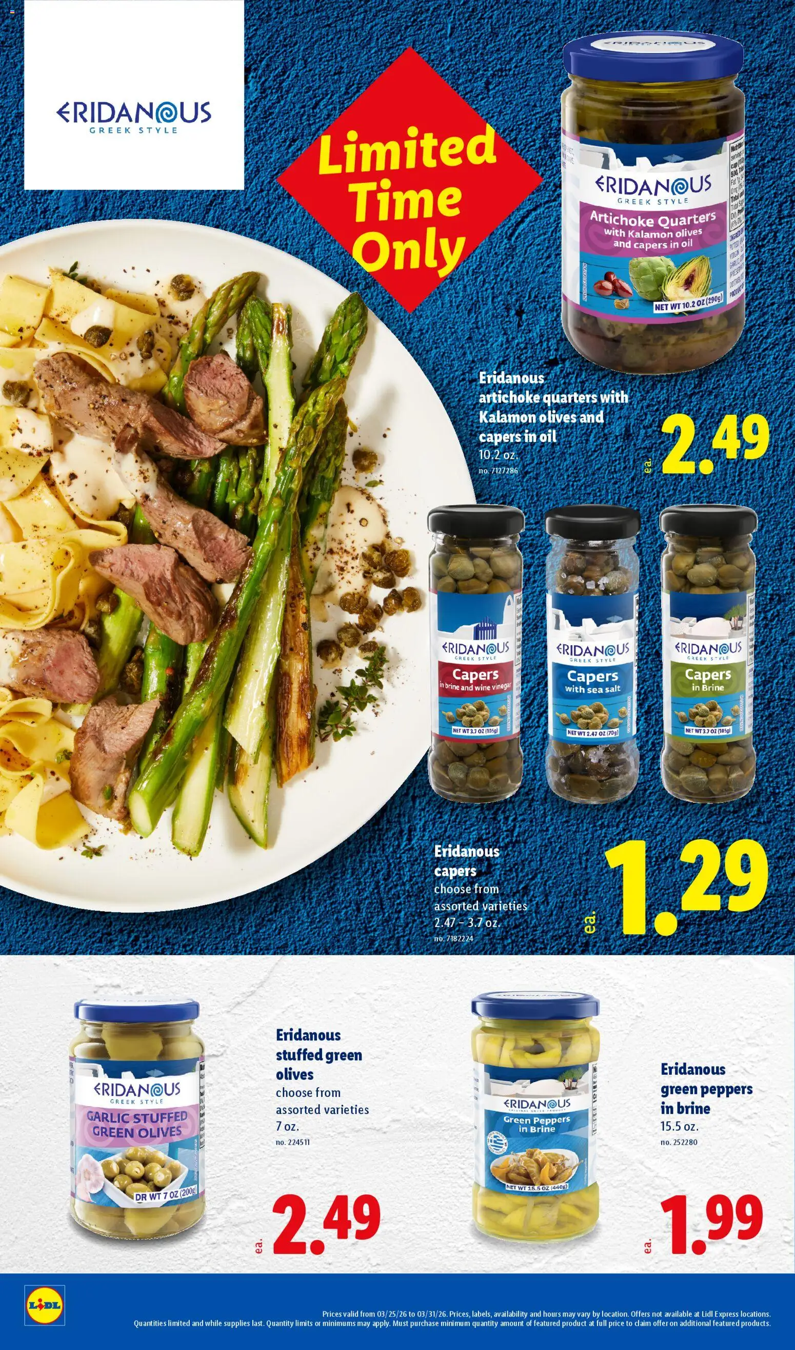 Lidl Weekly Ad - valid from 25.03.2026 | Page: 6 | Products: Peppers, Oil, Wine, Garlic