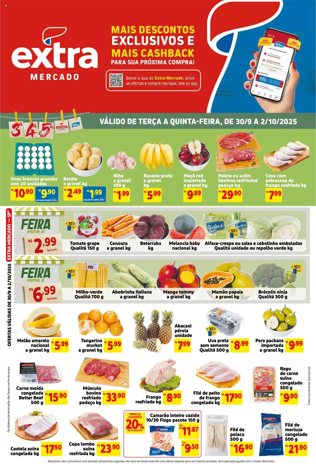 Extra Folheto - válido de 30.09.2025 | Página: 1 | Produtos: Pera, Beterraba, Cenoura, Batata