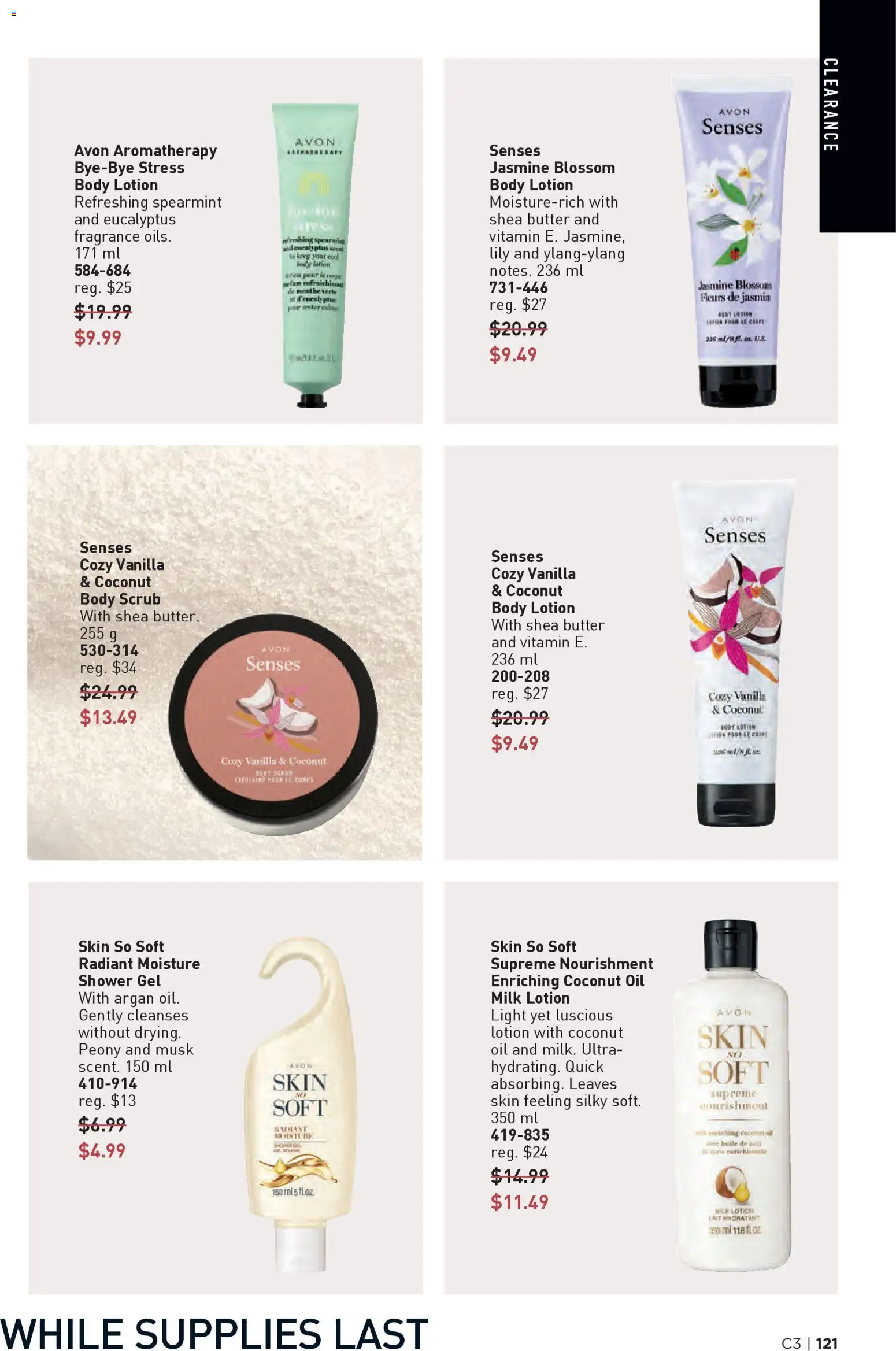 Avon flyer valid from 29.01.2026 | Page: 121 | Products: Fragrance, Body lotion, Shower, Oil