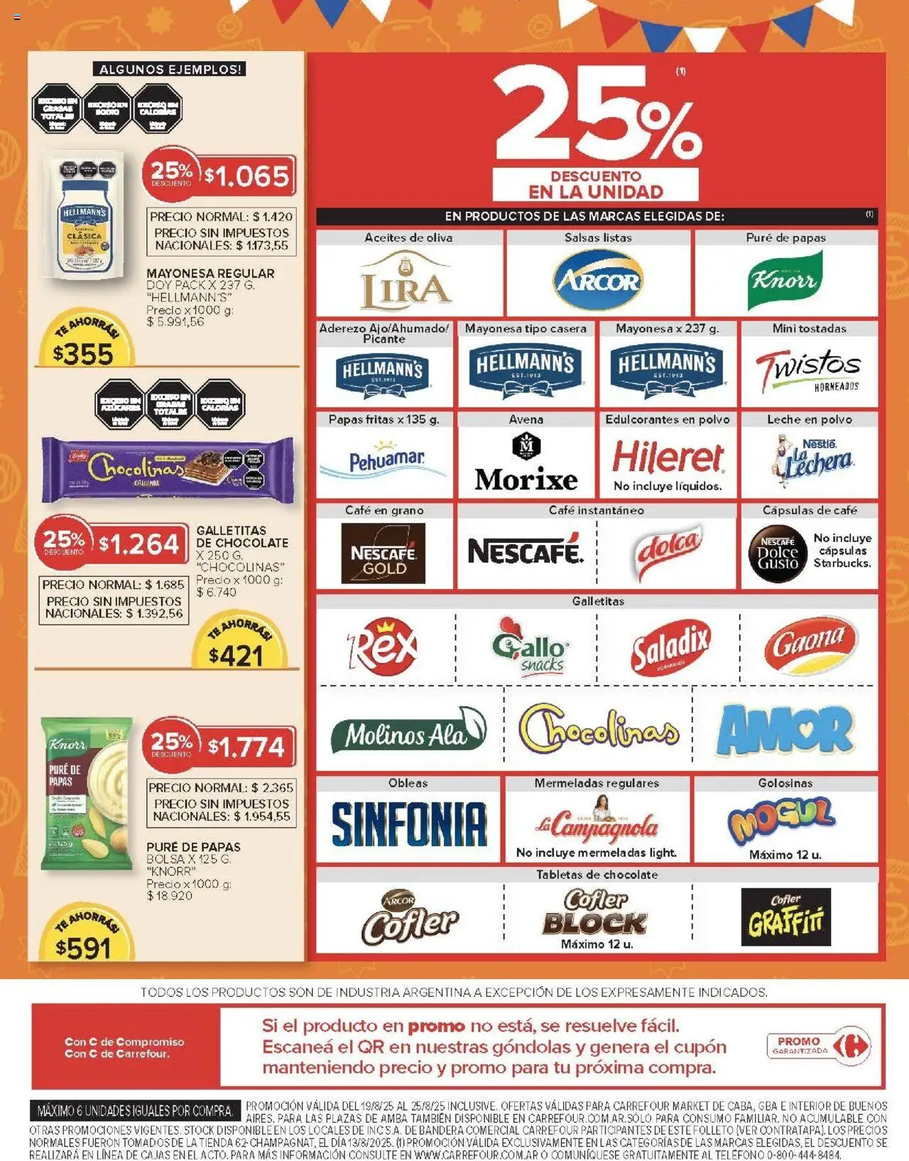 Carrefour Market catálogo │ válido desde el 19.08.2025 | Página: 7 | Productos: Teléfono, Leche en polvo, Leche, Golosinas