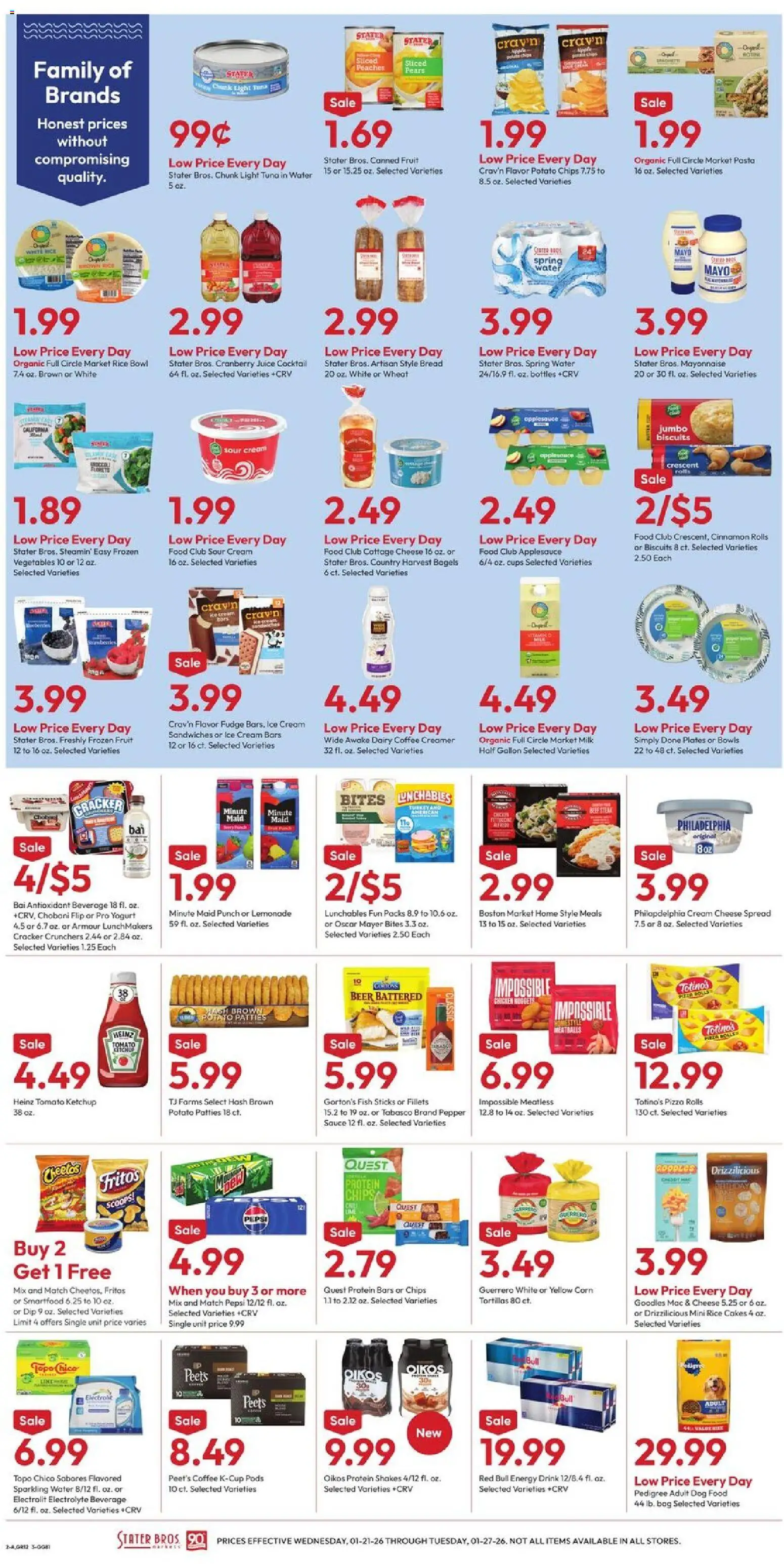 Stater Bros Weekly Ad - valid from 21.01.2026 | Page: 2 | Products: Yogurt, Juice, Rice, Sour cream