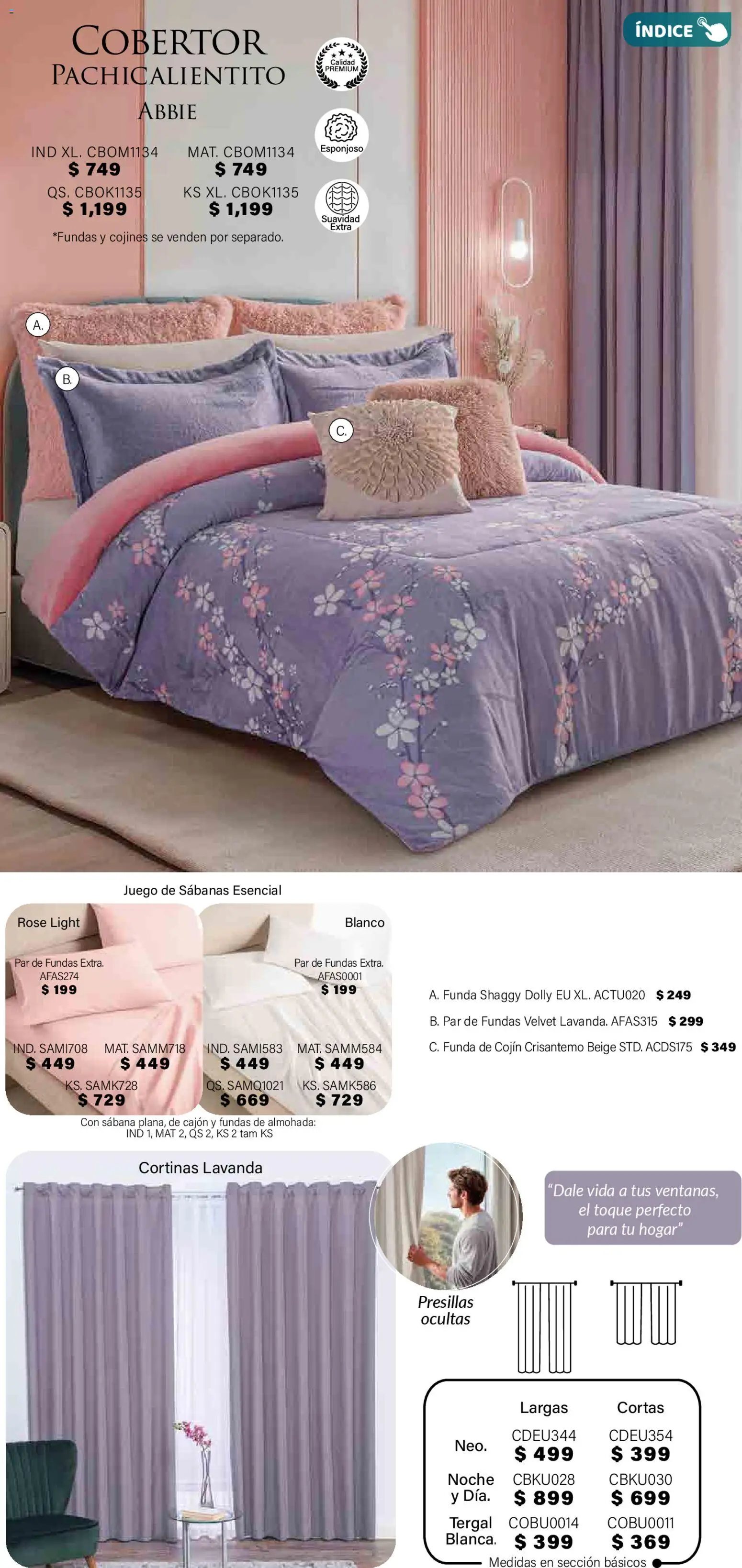 Nuevas ofertas de Colchas Concord válidas en toda la República Mexicana desde el 01.11.2025. ¡Encuentra las mejores ofertas en Colchas Concord Buen Fin! | Página: 325 | Productos: Juego, Almohada, Sabanas, Cortinas