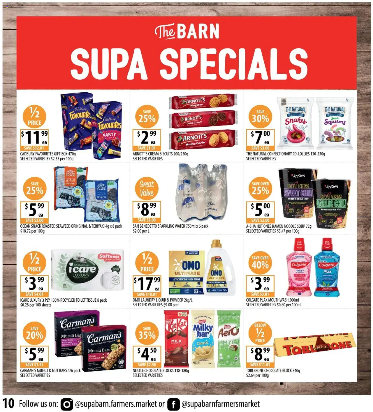 Supabarn catalogue - valid from 27.08.2025 | Page: 10 | Products: Box, Chocolate, Mouthwash, Laundry