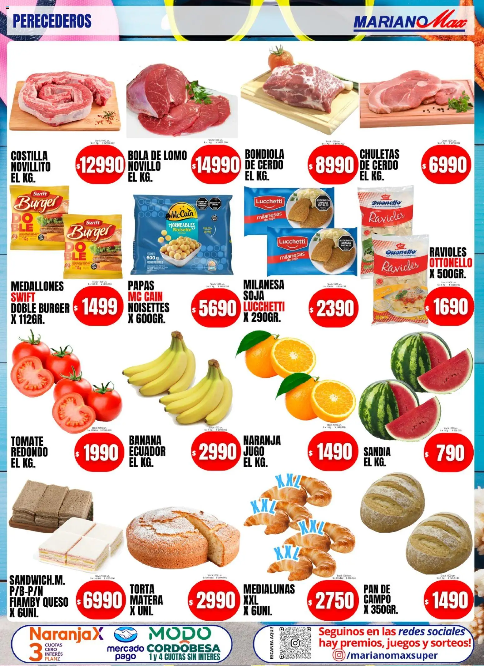 Mariano Max - Catálogo │ válido desde el 03.01.2026 | Página: 4 | Productos: Sandía, Tomate, Jugo, Ravioles