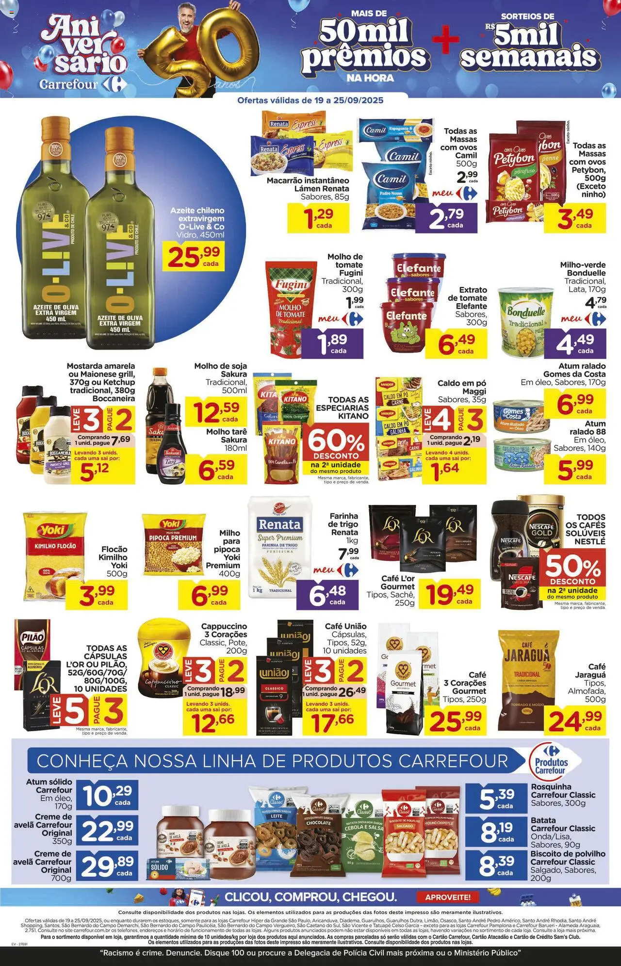 Carrefour Folheto - válido de 19.09.2025 | Página: 5 | Produtos: Grill, Cebola, Pó, Macarrão instantâneo