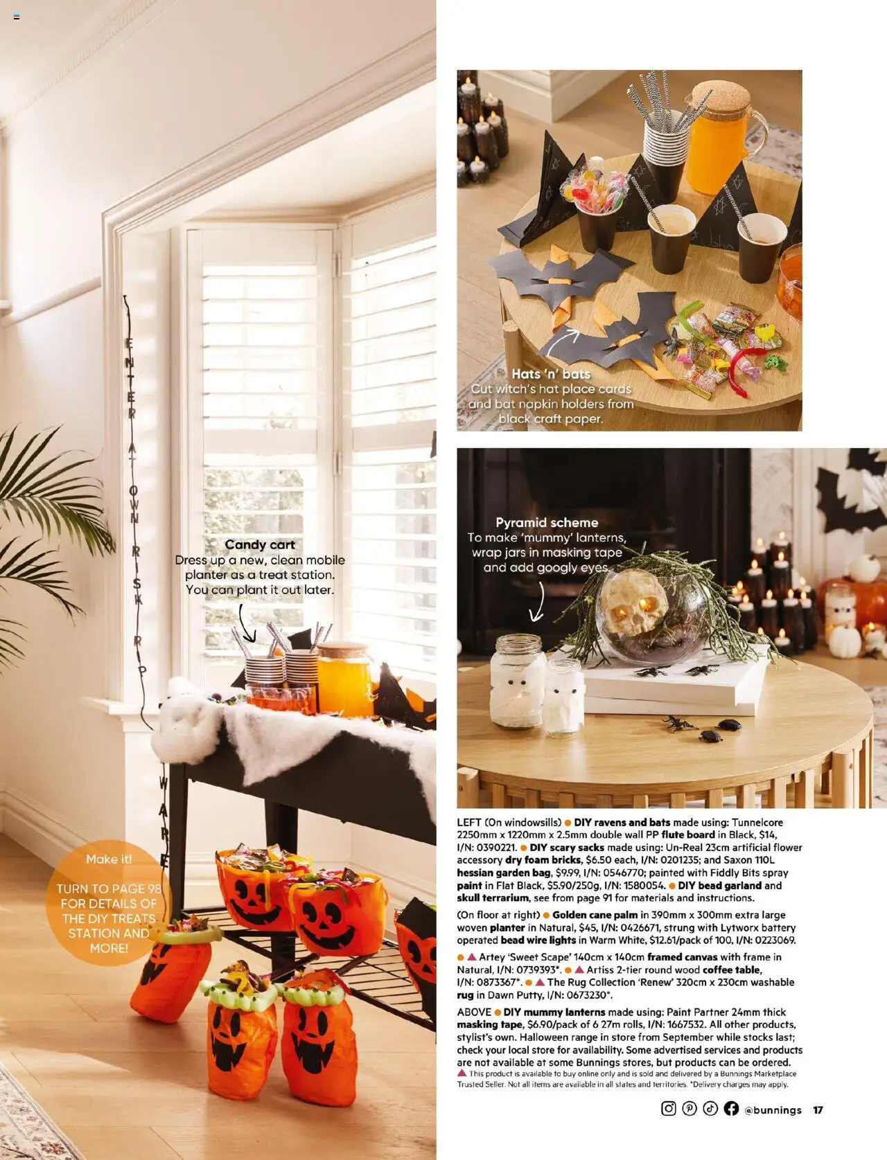 Bunnings Warehouse catalogue - valid from 01.10.2025 | Page: 17 | Products: Plant, Wood, Lanterns, Mobile