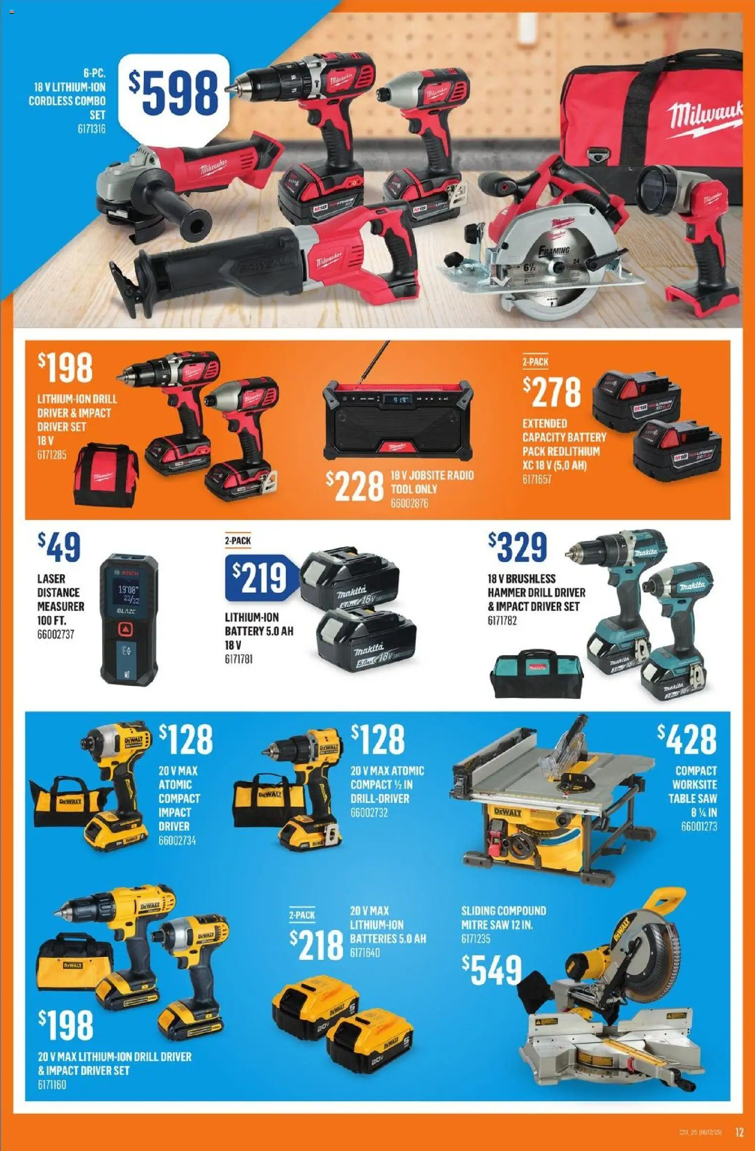 Canac flyer valid from 18.12.2025 | Page: 12 | Products: Radio, Table, Battery