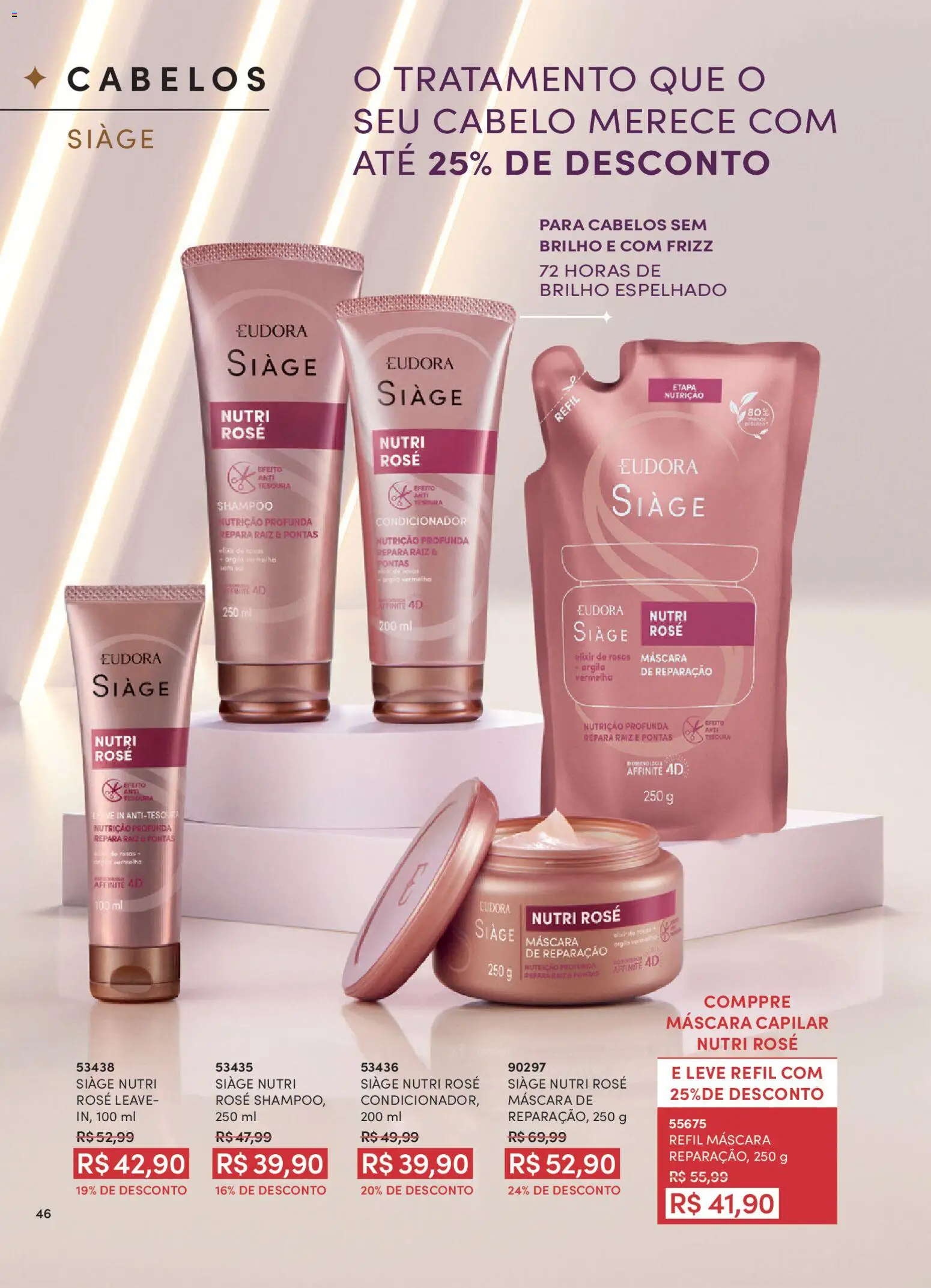 Eudora Folheto - válido de 26.01.2026 | Página: 46 | Produtos: Shampoo, Argila, Condicionador, Tesoura