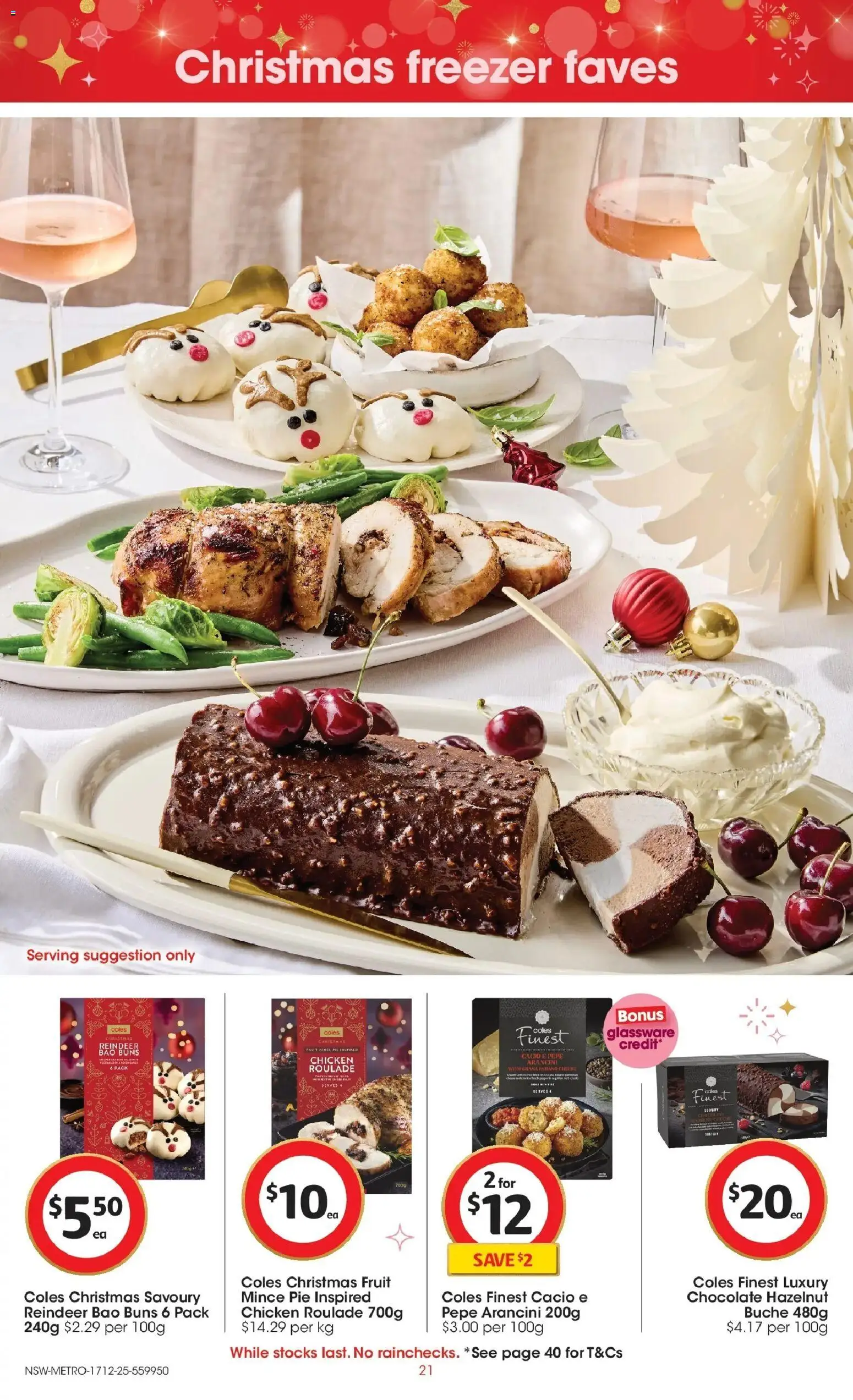 Coles catalogue - valid from 17.12.2025 | Page: 21 | Products: Chocolate, Glassware, Chicken, Freezer