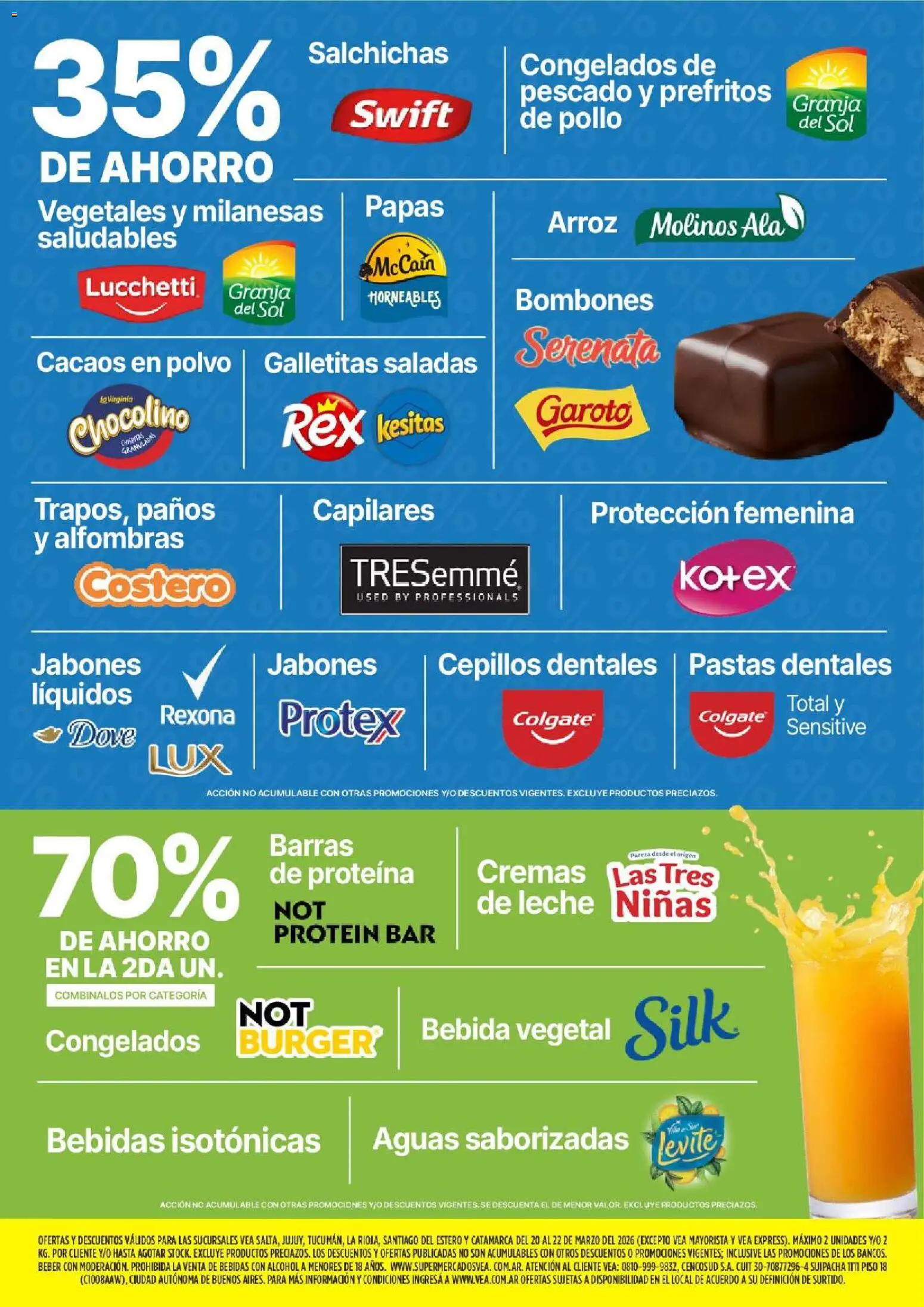 Vea - Oferta fin de semana │ válido desde el 20.03.2026 | Página: 6 | Productos: Pollo, Pescado, Polvo, Arroz