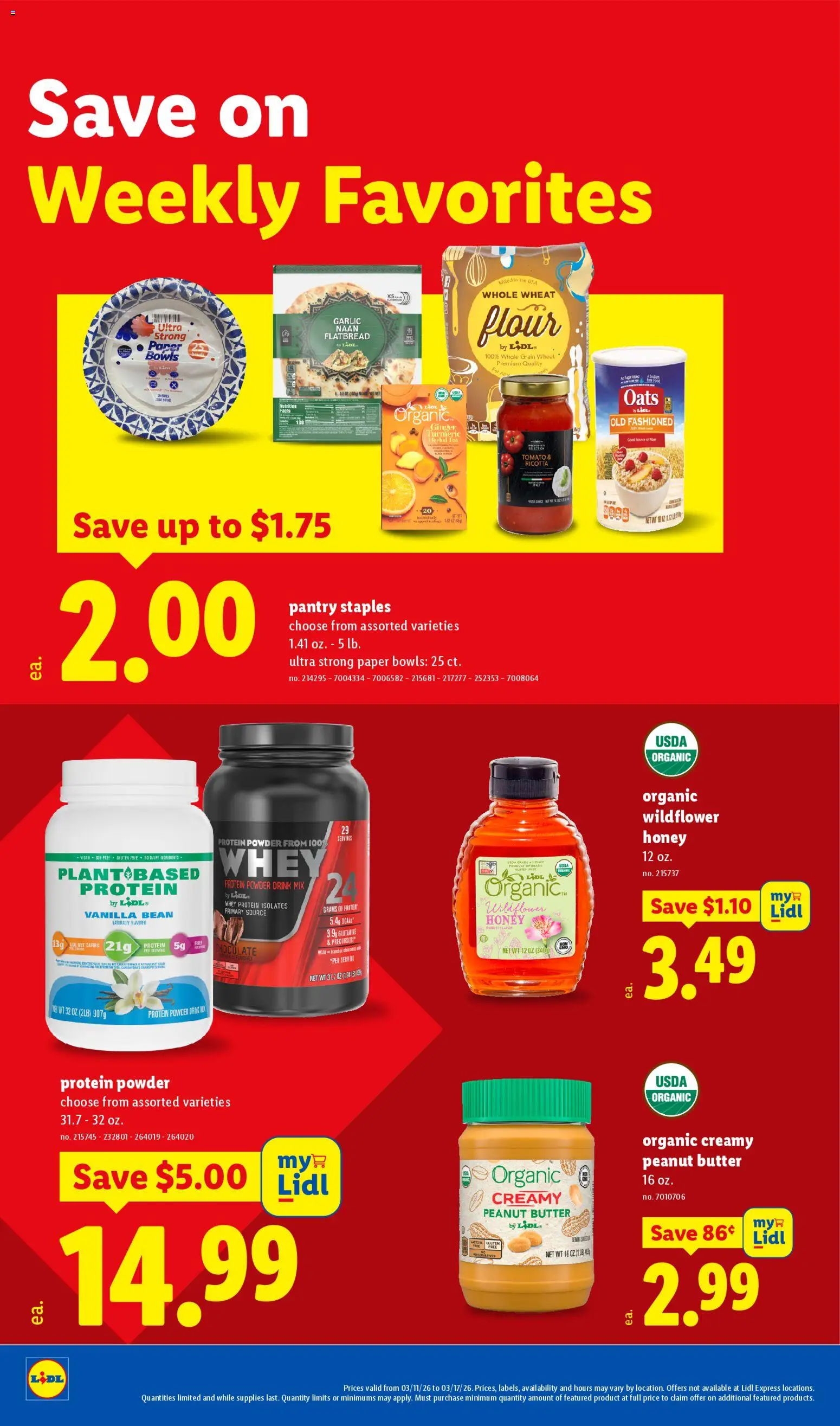 Lidl Weekly Ad - valid from 11.03.2026 | Page: 10 | Products: Protein Powder, Ginger, Powder, Garlic