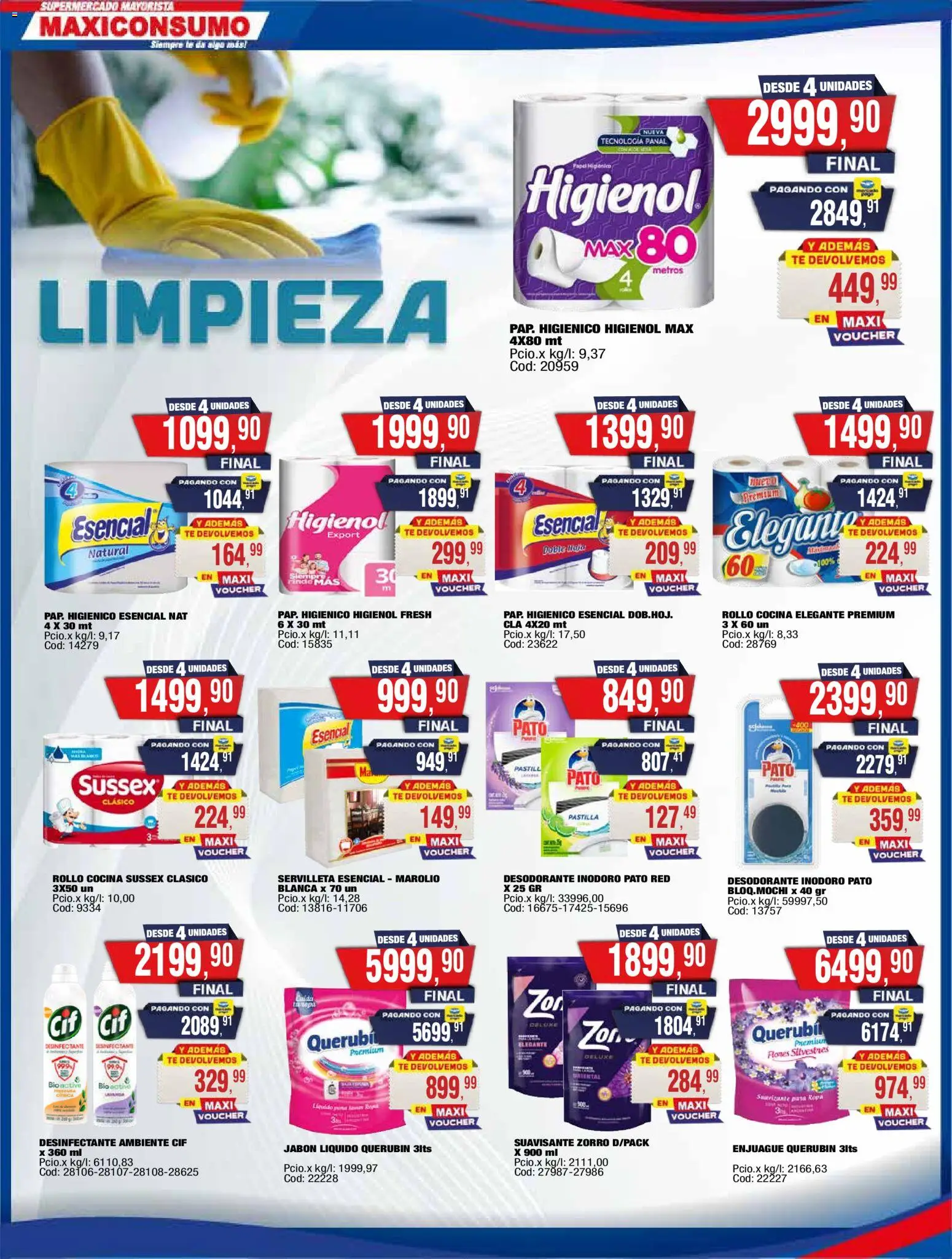 Maxiconsumo ofertas │ válido desde el 24.11.2025 | Página: 21 | Productos: Inodoro, Jabón líquido, Desodorante, Té
