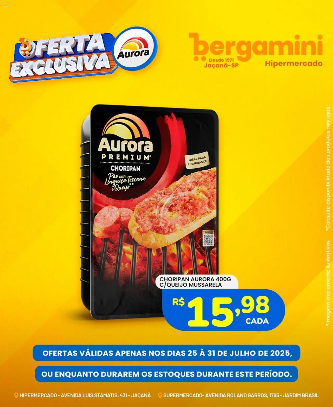 Supermercado Bergamini Folheto - válido de 25.07.2025 | Página: 6 | Produtos: Pão, Mussarela