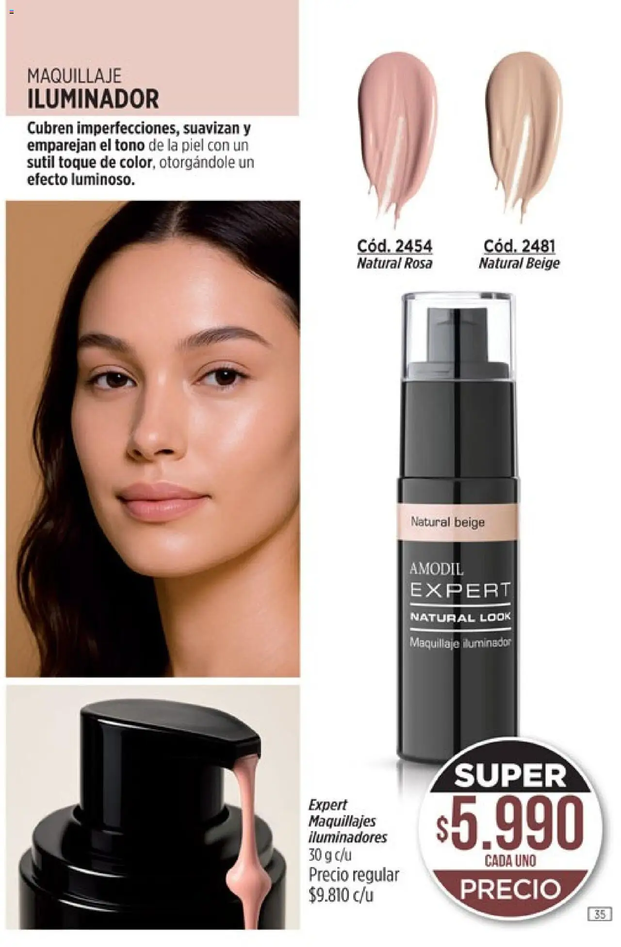 Catálogo Amodil Campaña 11 │ válido desde el 13.06.2025 | Página: 35 | Productos: Maquillaje, Iluminador
