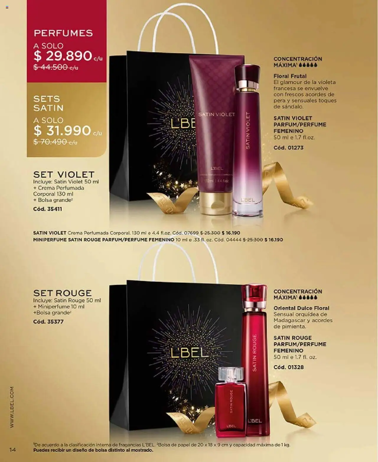 Catálogo L'Bel Campaña 17 │ válido desde el 14.10.2025 | Página: 14 | Productos: Bolsa, Pera, Crema