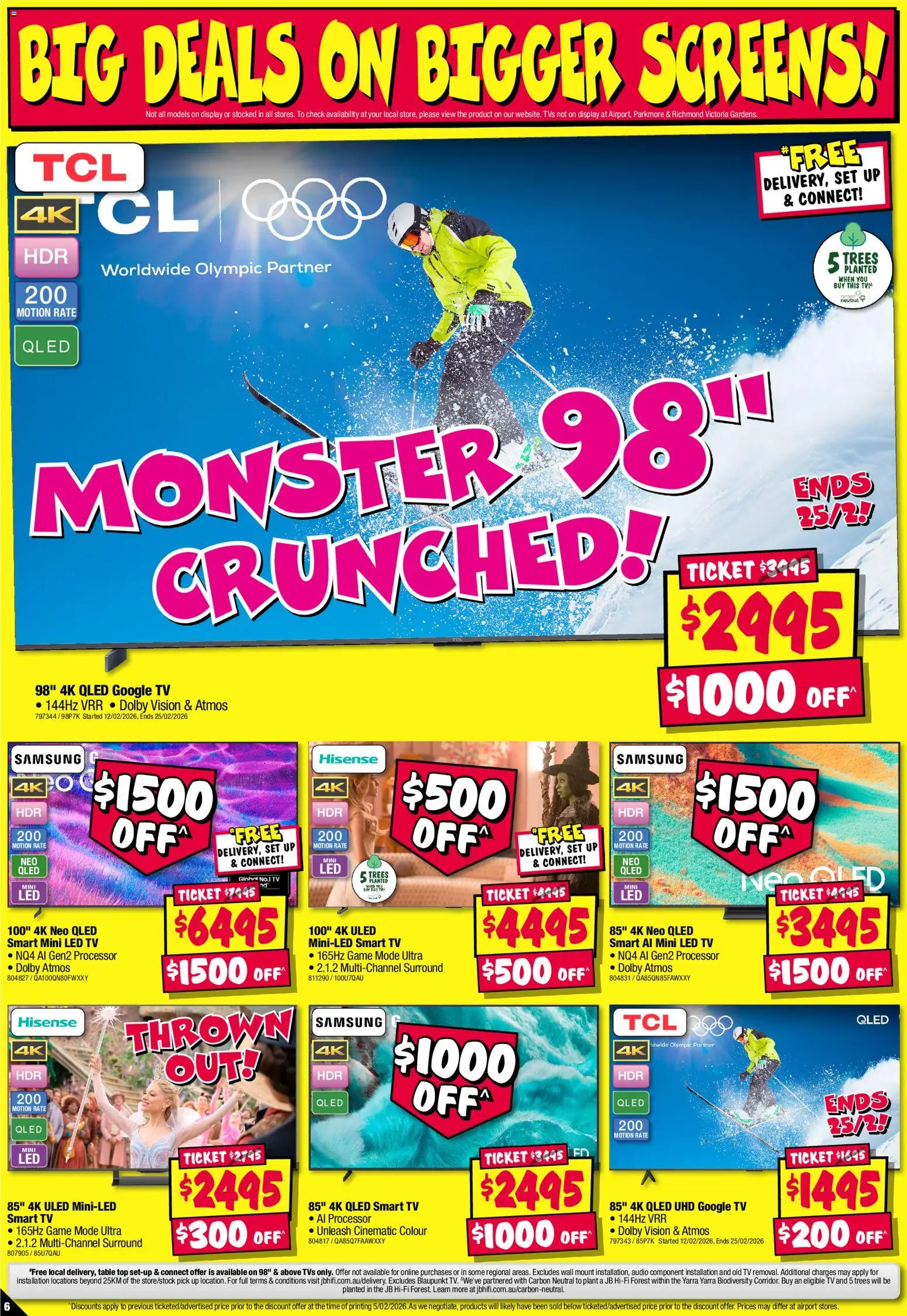 JB Hi-Fi catalogue - valid from 19.02.2026 | Page: 6 | Products: Table, Plant, Tv, Smart tv