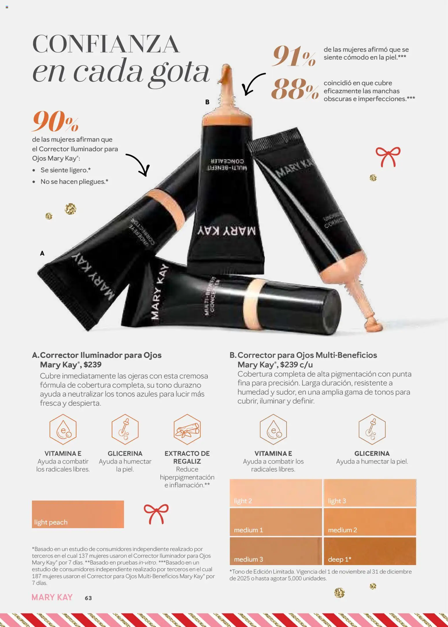 Nuevas ofertas de Mary Kay válidas en toda la República Mexicana desde el 01.11.2025. ¡Encuentra las mejores ofertas en Mary Kay catálogo! | Página: 63 | Productos: Durazno, Iluminador, Corrector
