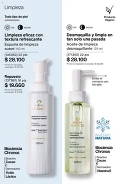 Catálogo Natura Ciclo 10 │ válido desde el 03.07.2025 | Página: 160 | Productos: Aceite, Desmaquillante, Espuma, Cacao