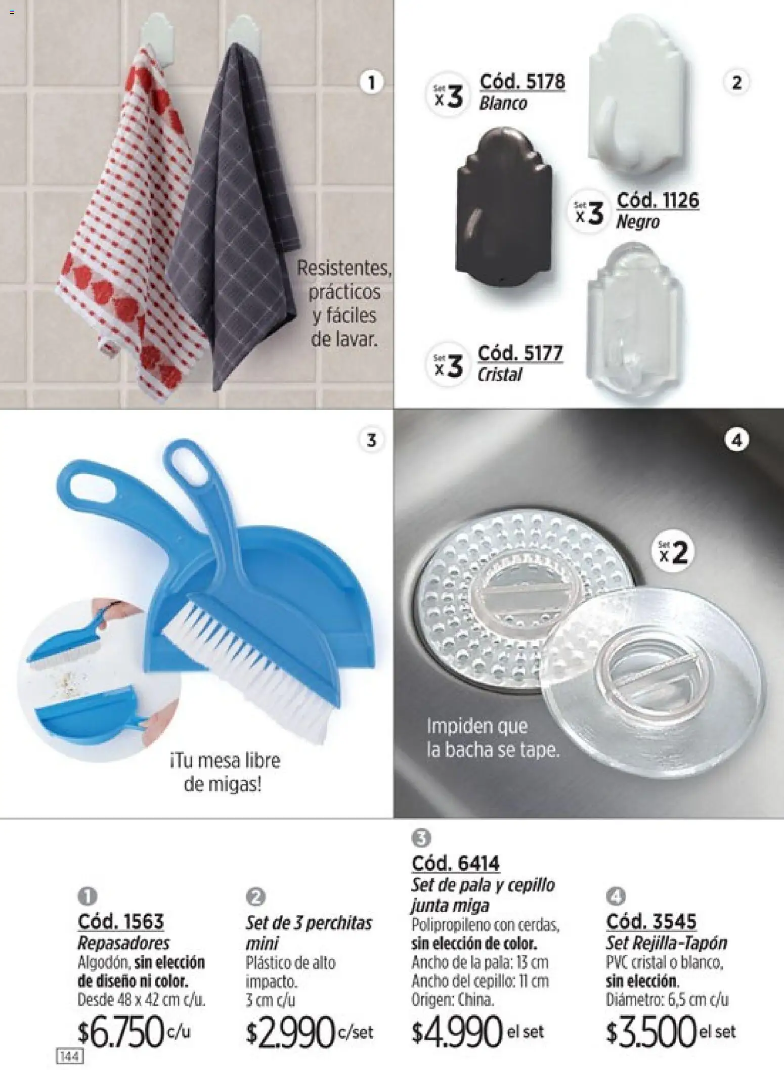 Catálogo Amodil Campaña 5 │ válido desde el 01.03.2026 | Página: 144 | Productos: Mesa, Bacha, Cepillo, Pala