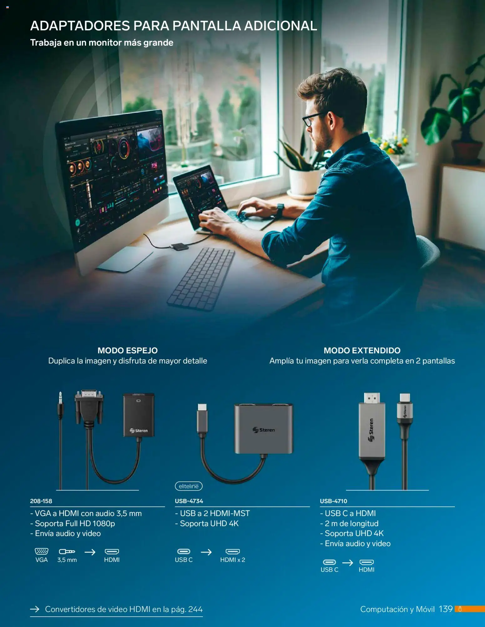 Nuevas ofertas de Steren válidas en toda la República Mexicana desde el 01.01.2026. ¡Encuentra las mejores ofertas en Steren catálogo! | Página: 151 | Productos: Usb, Audio, Espejo, Video